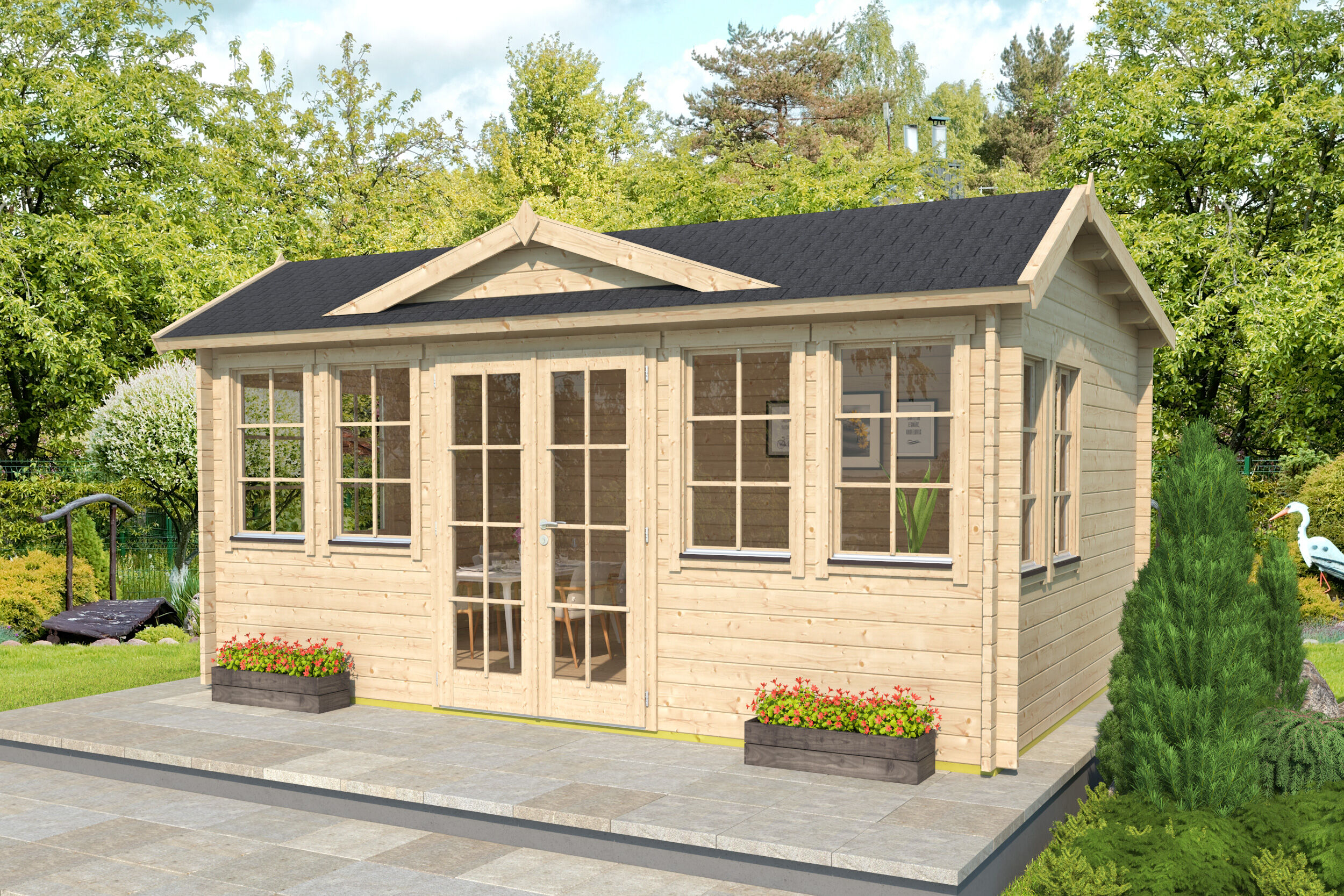 26% Rabatt ! Fjordholz Gartenhaus Modell Teehaus Newcastle 70