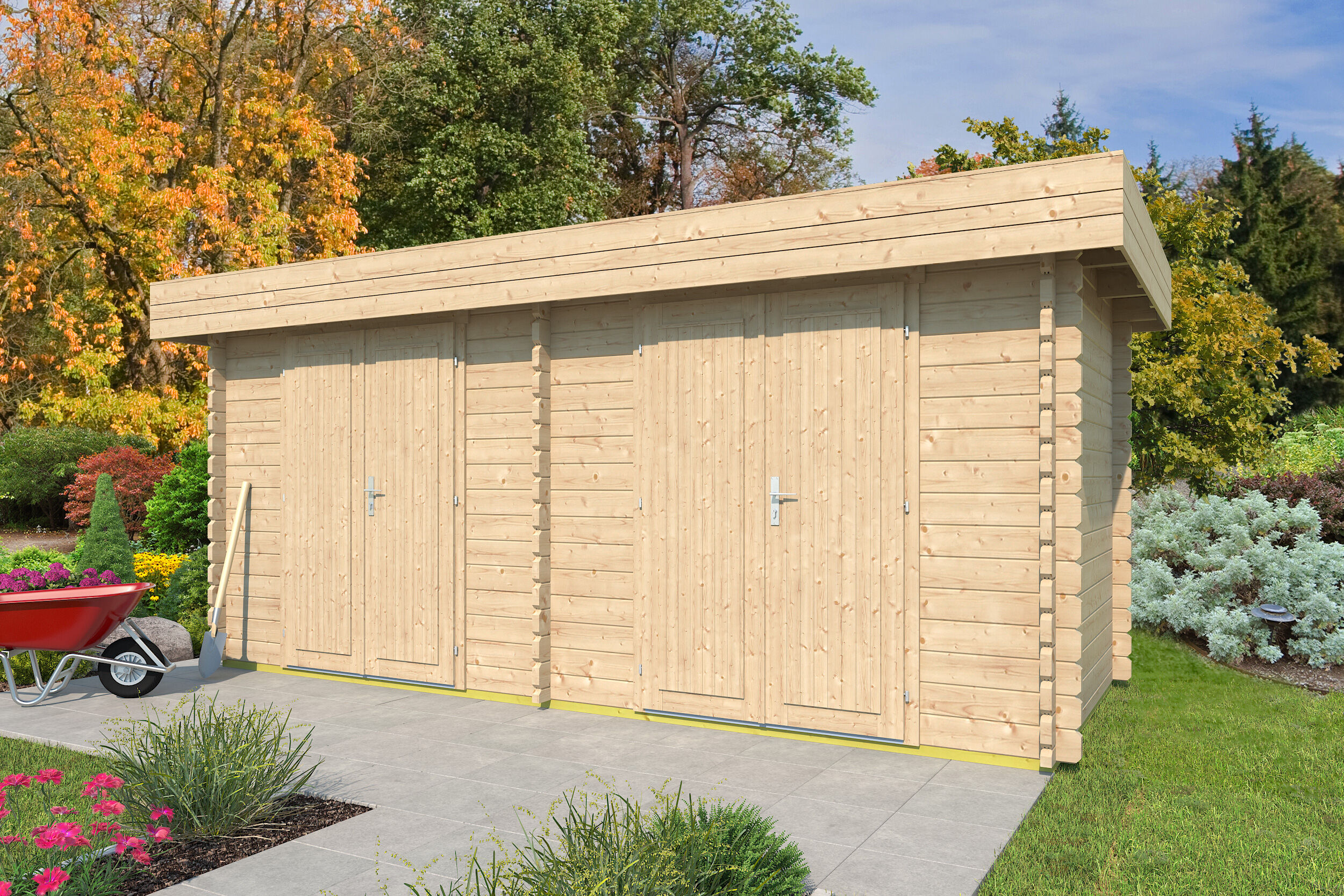 26% Rabatt ! Fjordholz Gartenhaus Modell Rob 44 B