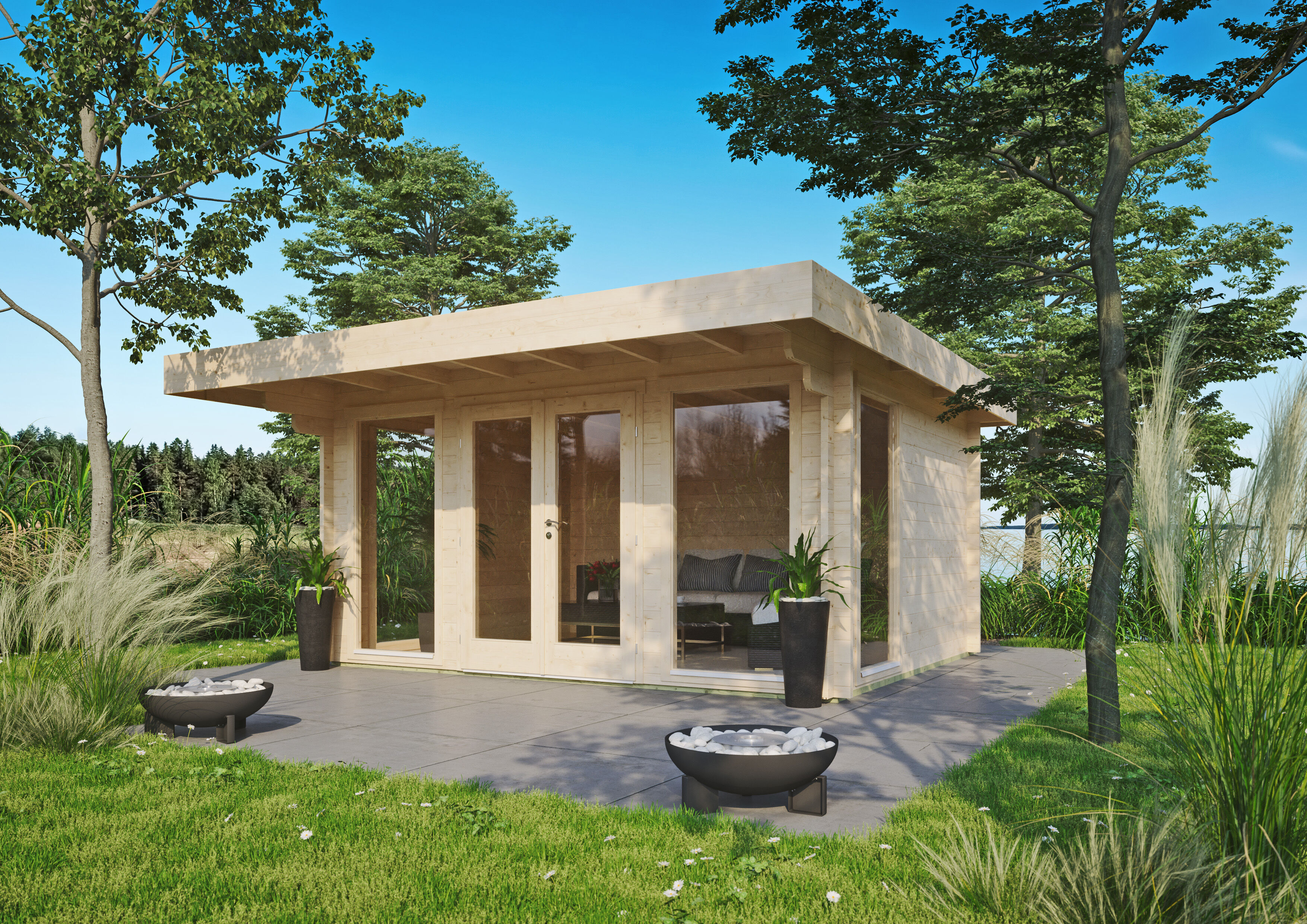 26% Rabatt ! Fjordholz Gartenhaus Modell Greta 44 A