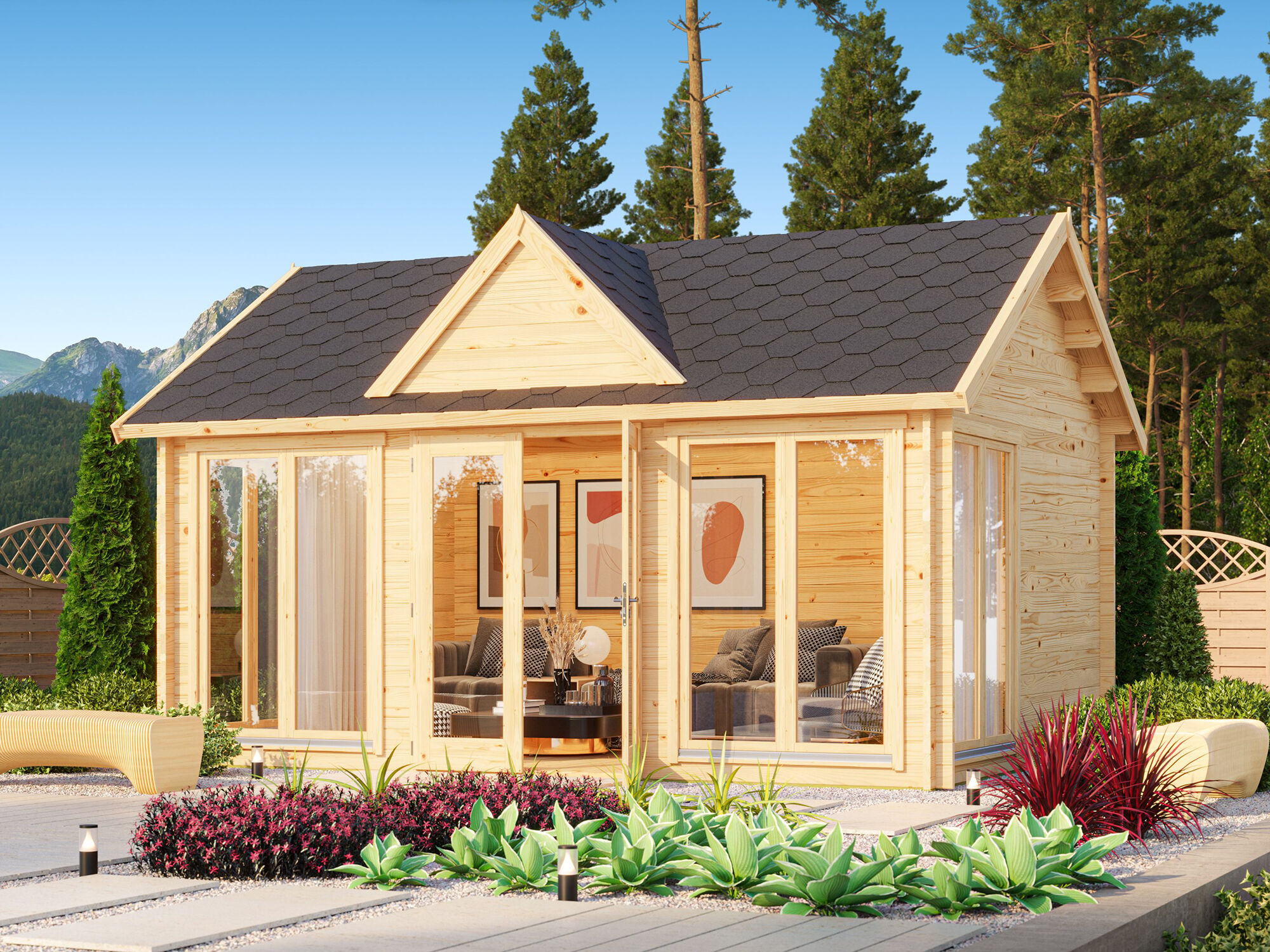 26% Rabatt ! Fjordholz Gartenhaus Modell Teehaus Wakefield 70