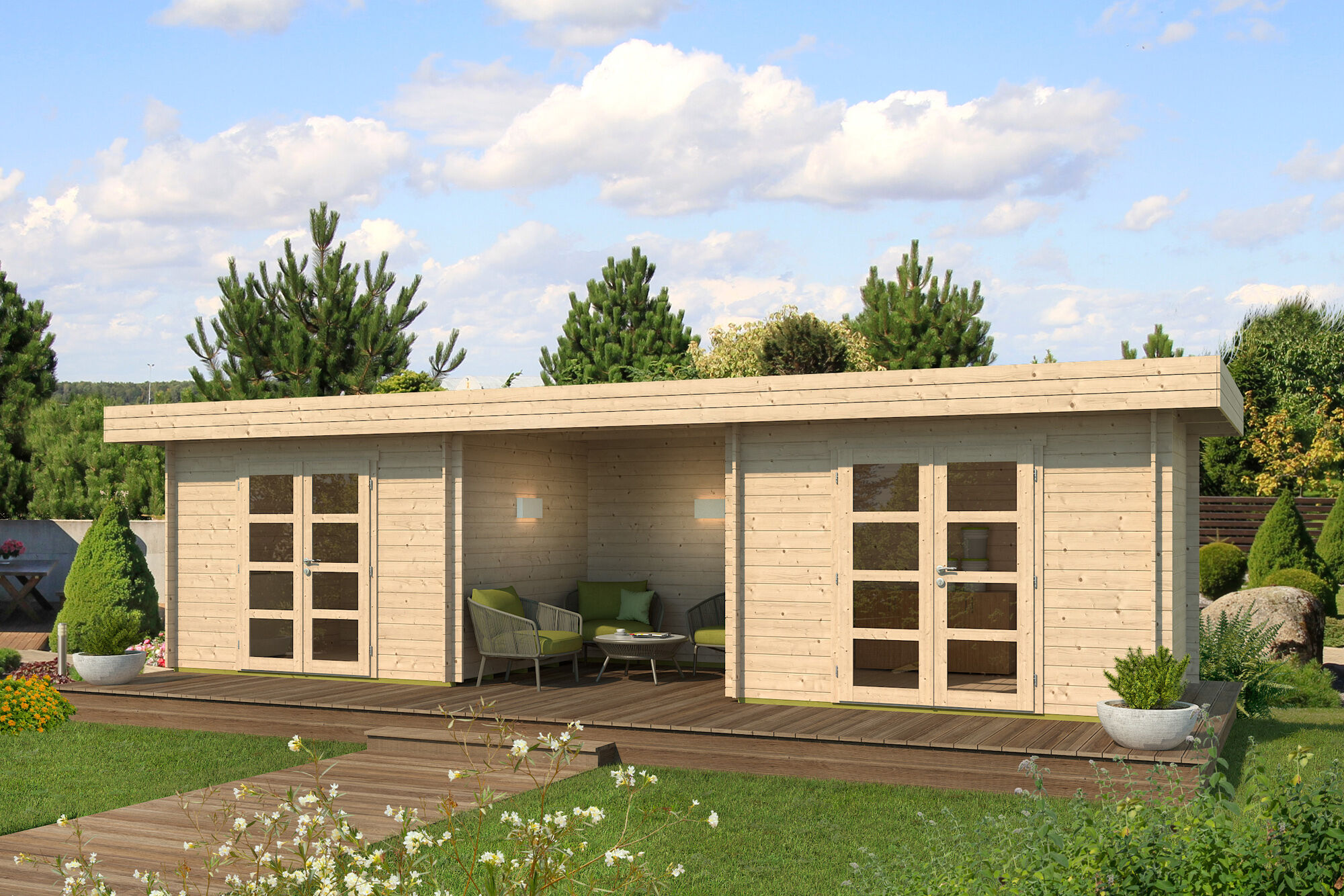 26% Rabatt ! Fjordholz Gartenhaus Modell Johann 44