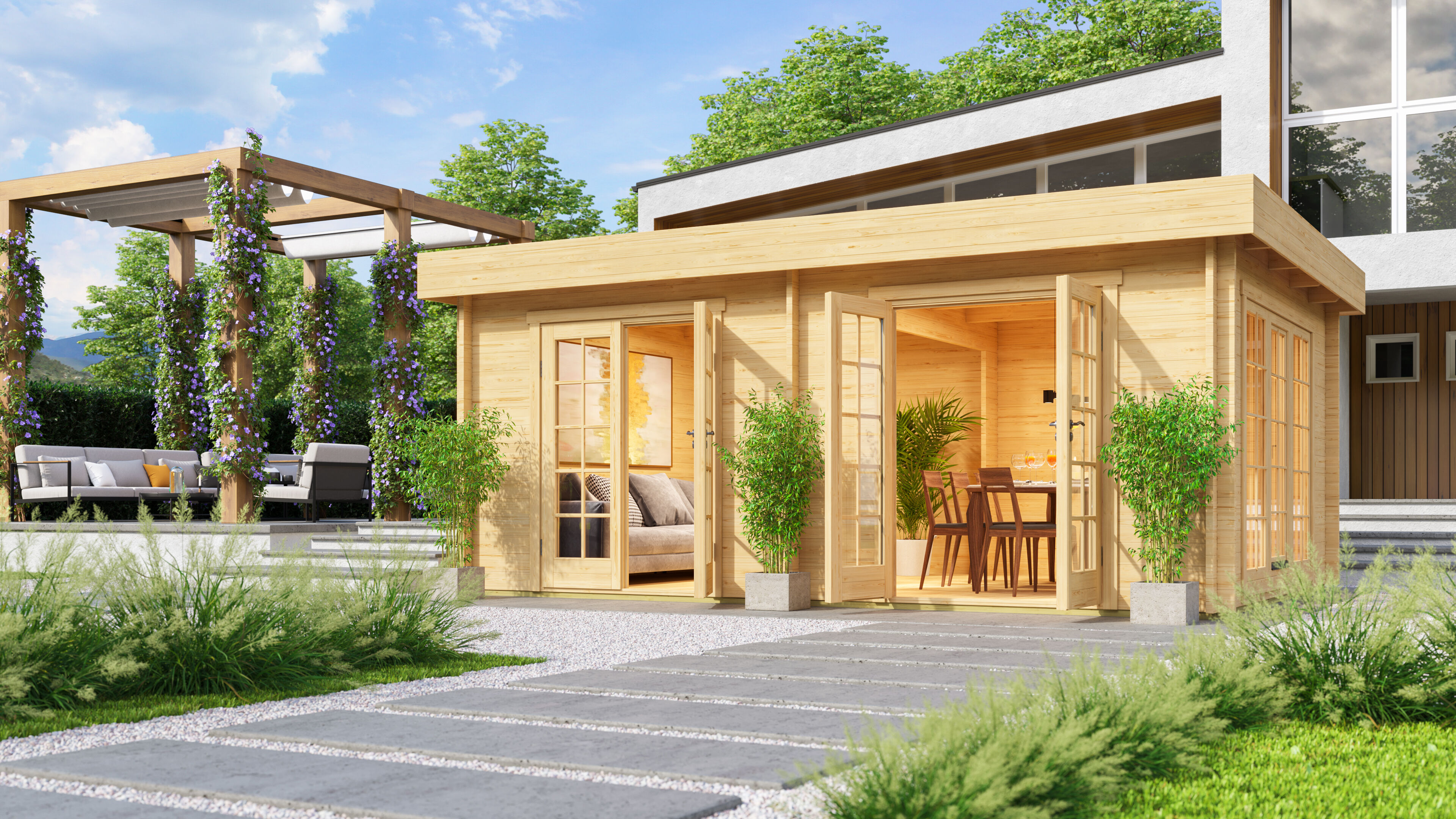 26% Rabatt ! Gartenhaus Modell Pia 44