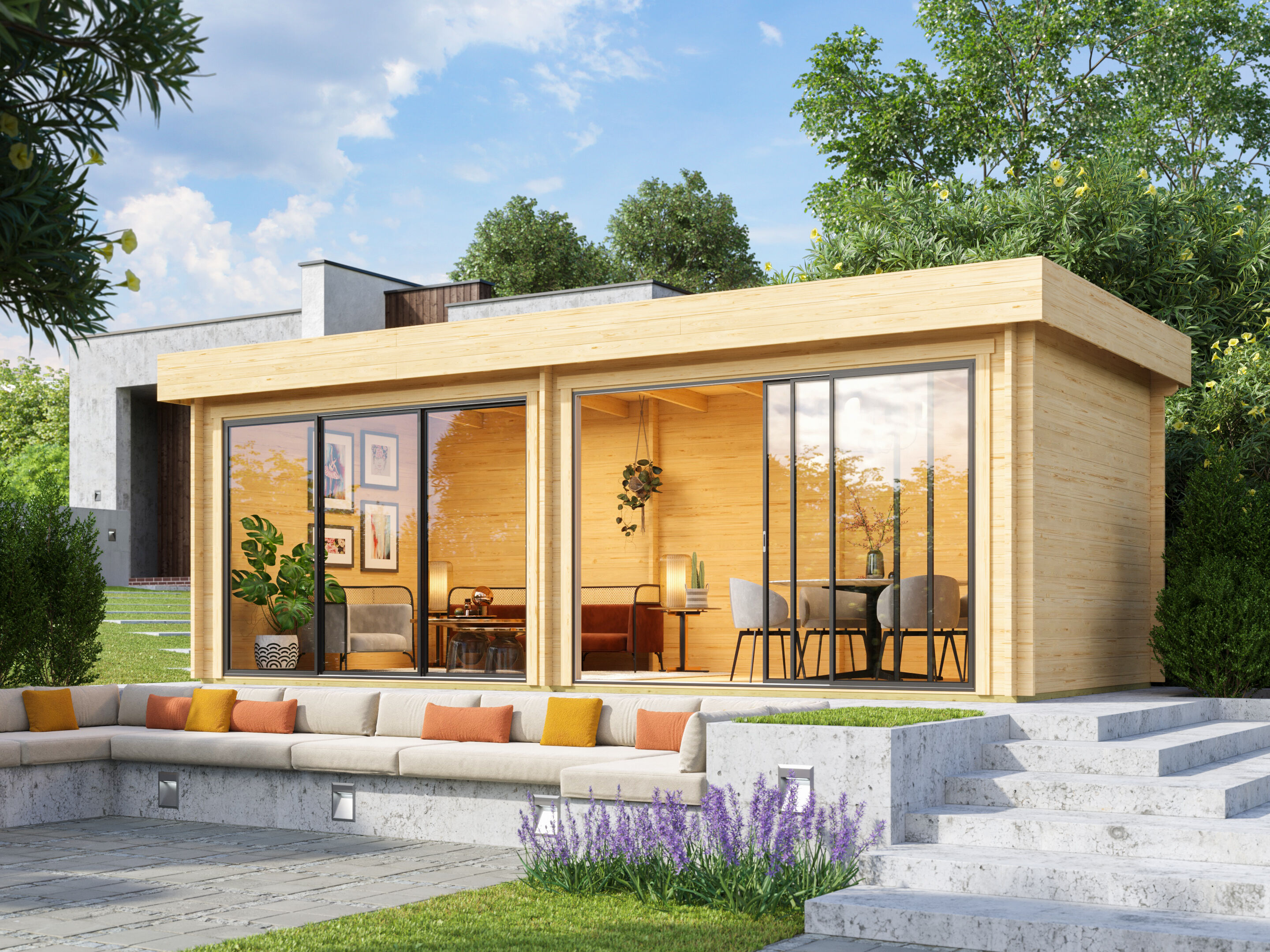 26% Rabatt ! Fjordholz Gartenhaus Alu Concept Lasse 44 A