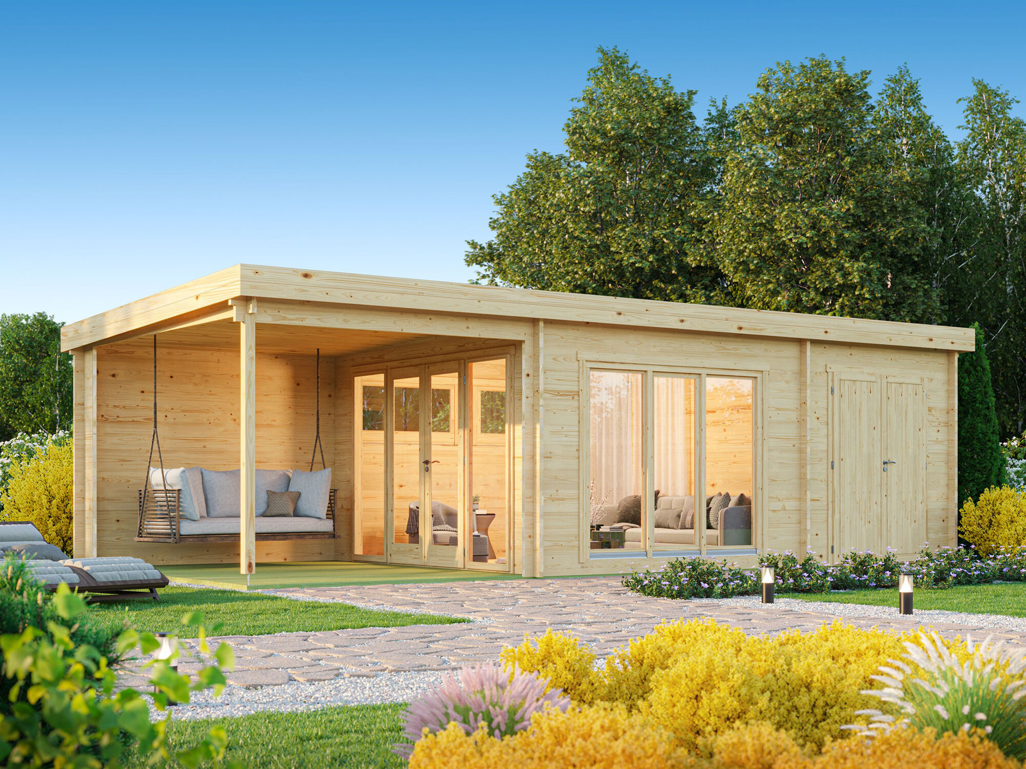 26% Rabatt ! Fjordholz Gartenlounge Modell Olaf 70