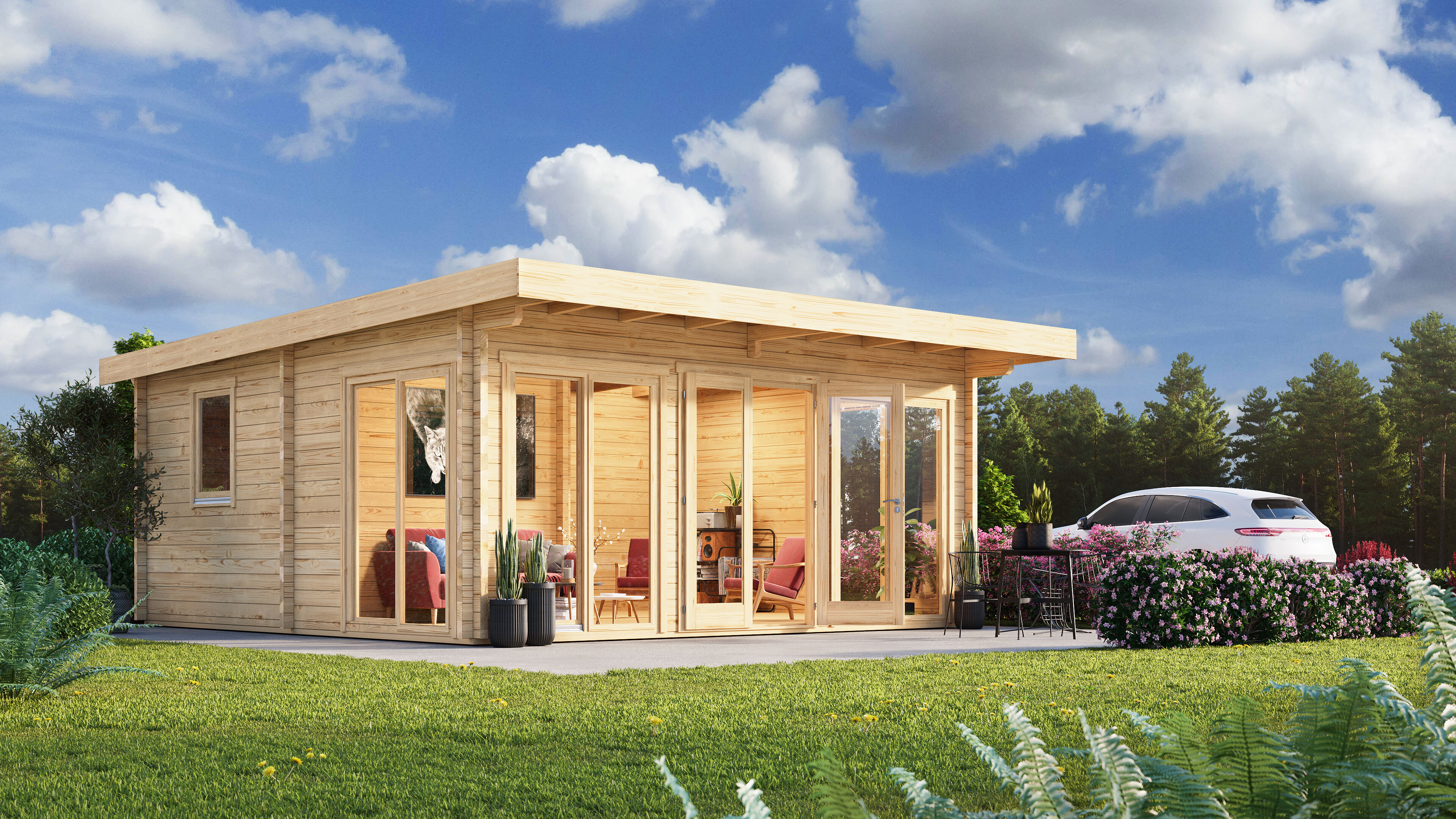 26% Rabatt ! Fjordholz Gartenhaus Modell Taunus 70