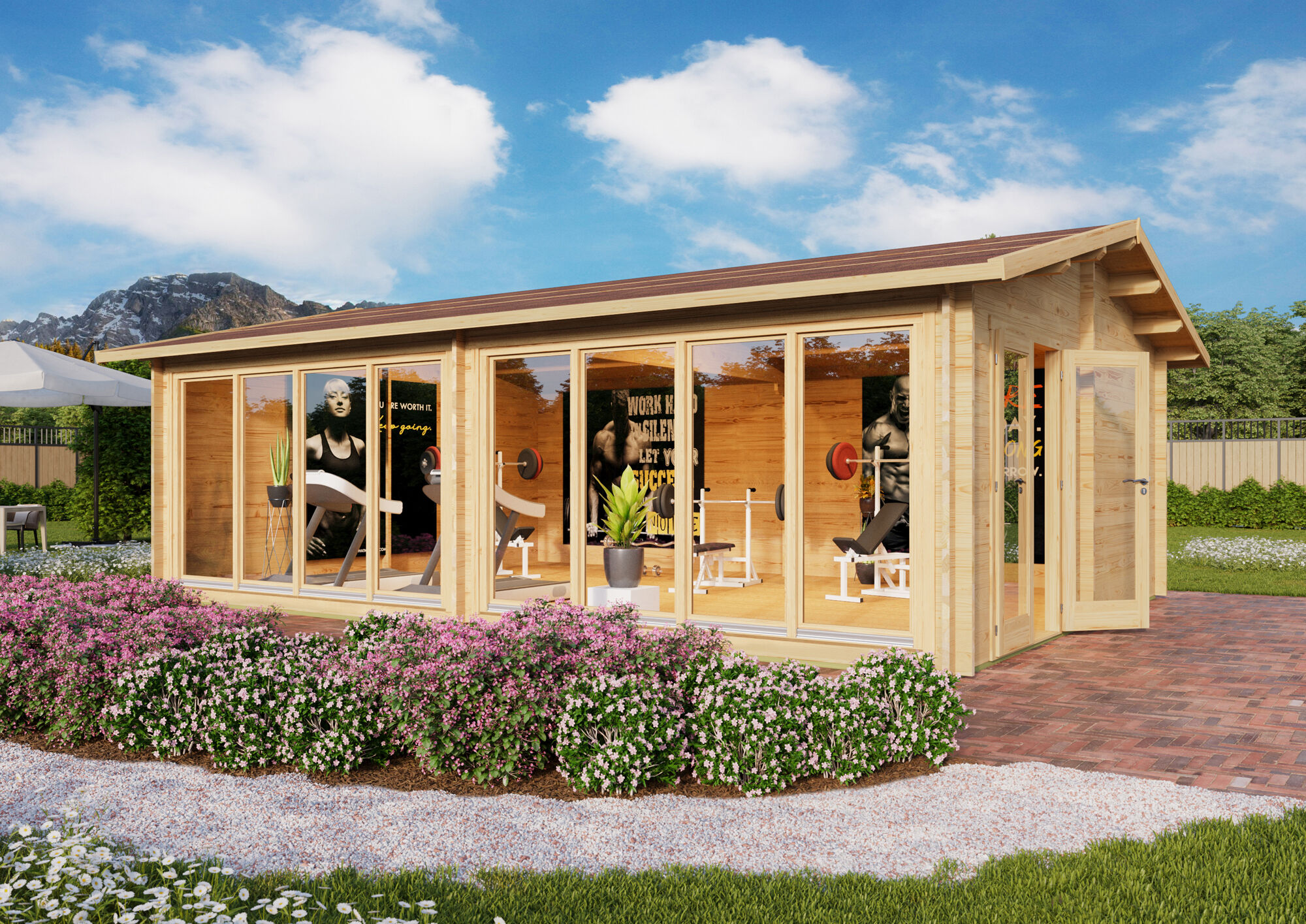 26% Rabatt ! Fjordholz Gartenhaus Modell Marina 70