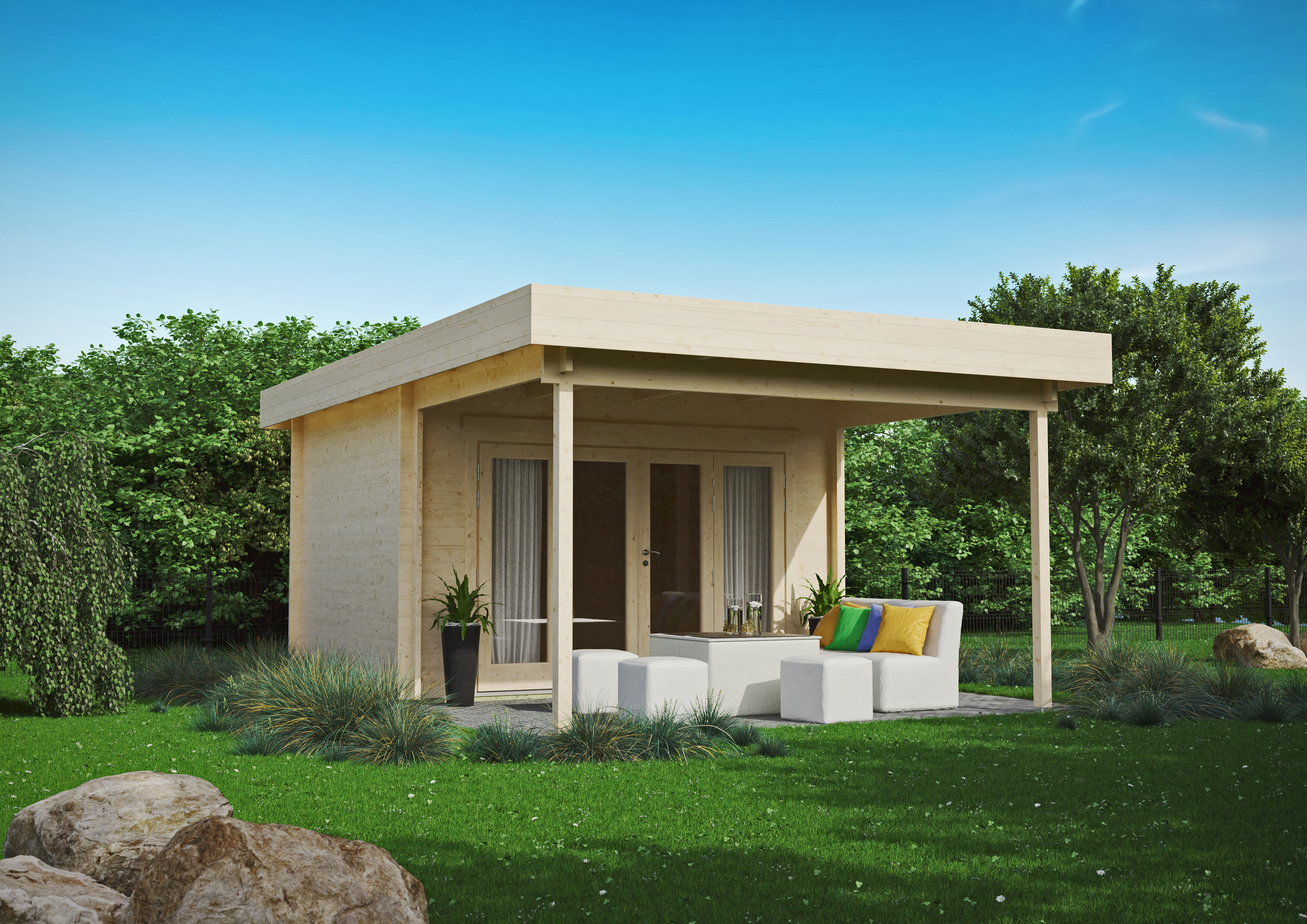 26% Rabatt ! Fjordholz Gartenlounge Modell Sandra 44 D