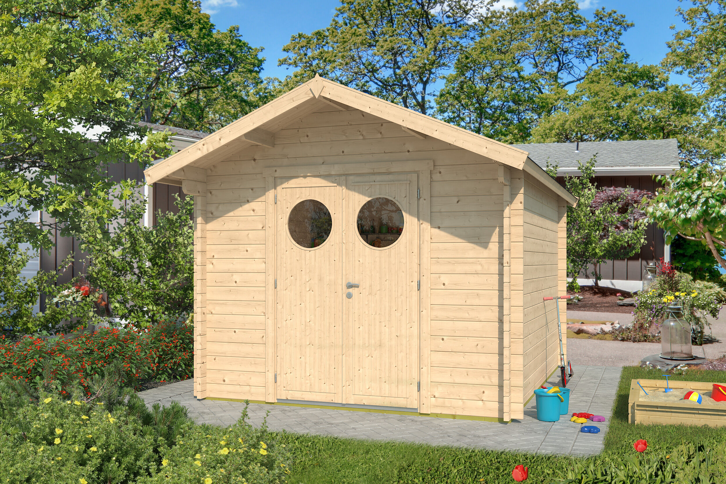 26% Rabatt ! Fjordholz Gartenhaus Modell Lexi 44 F Premium