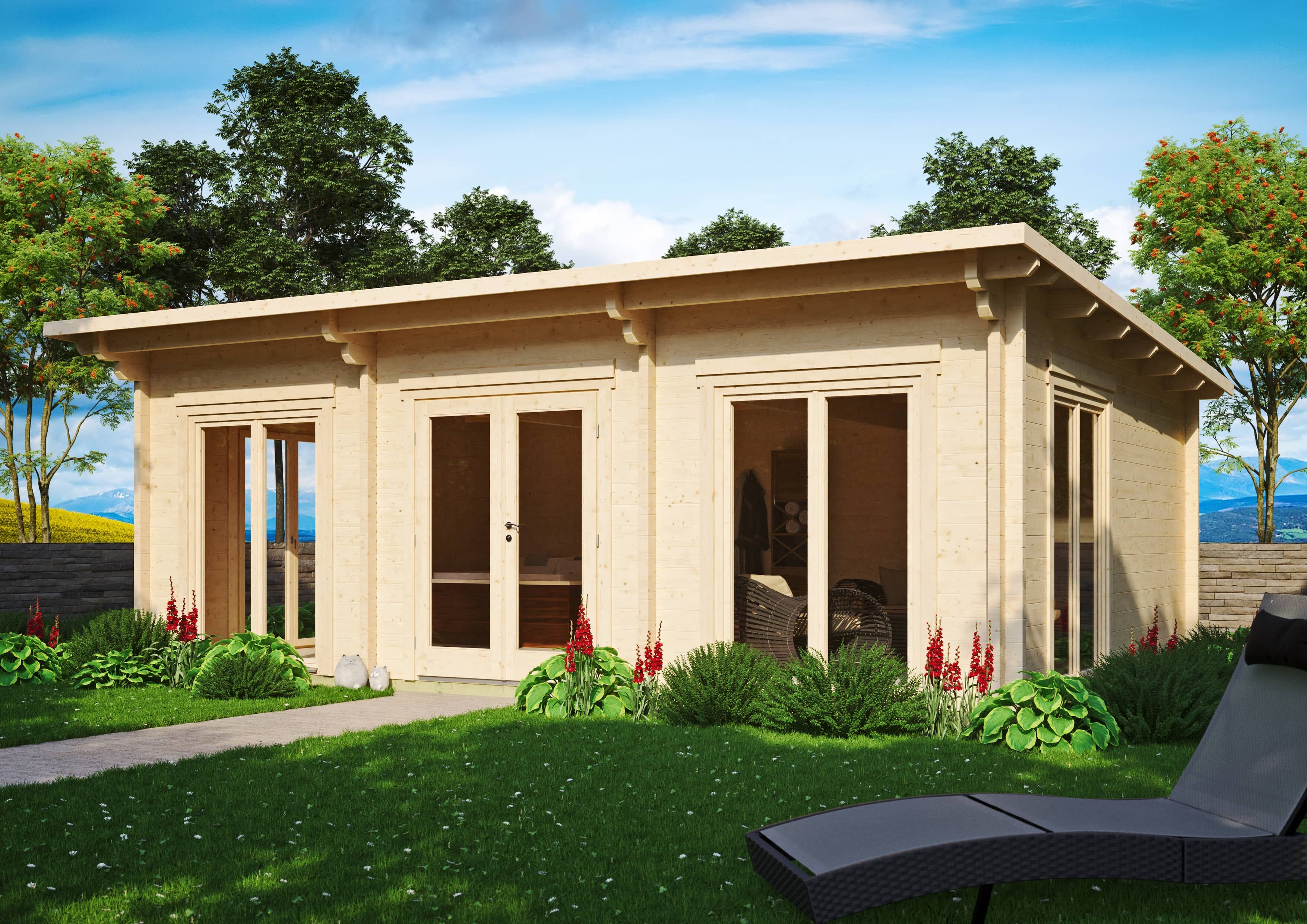 26% Rabatt ! Fjordholz Gartenhaus Modell Jacob 70 I