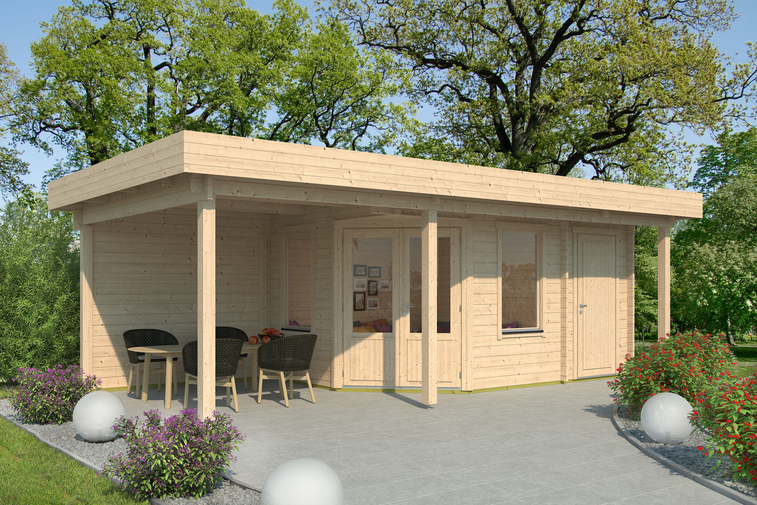 26% Rabatt ! Fjordholz Gartenhaus Modell Nora 44 H Klassik