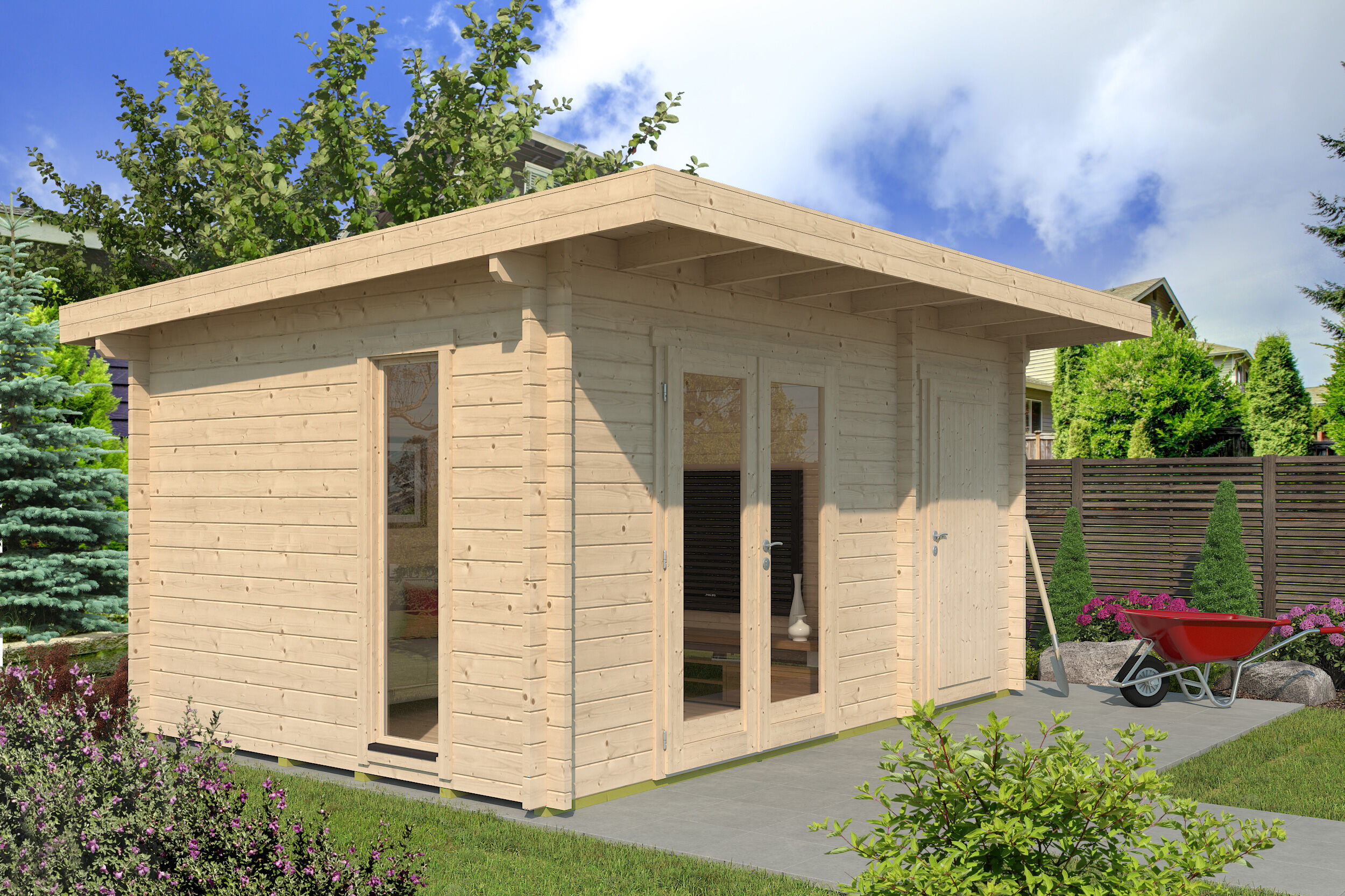 26% Rabatt ! Fjordholz Gartenhaus Modell Heino 44