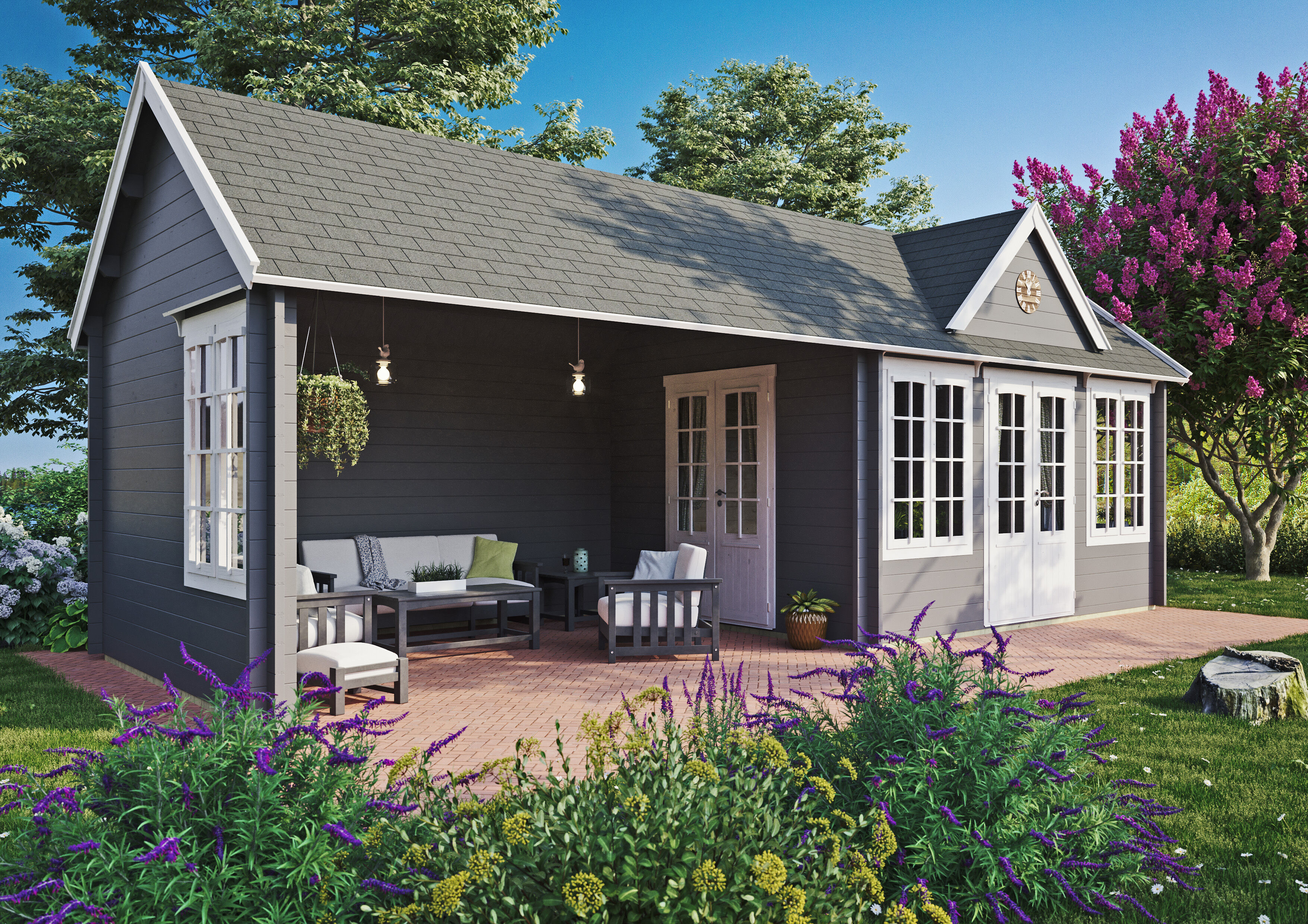 26% Rabatt ! Fjordholz Gartenhaus Modell Teehaus Westminster 70