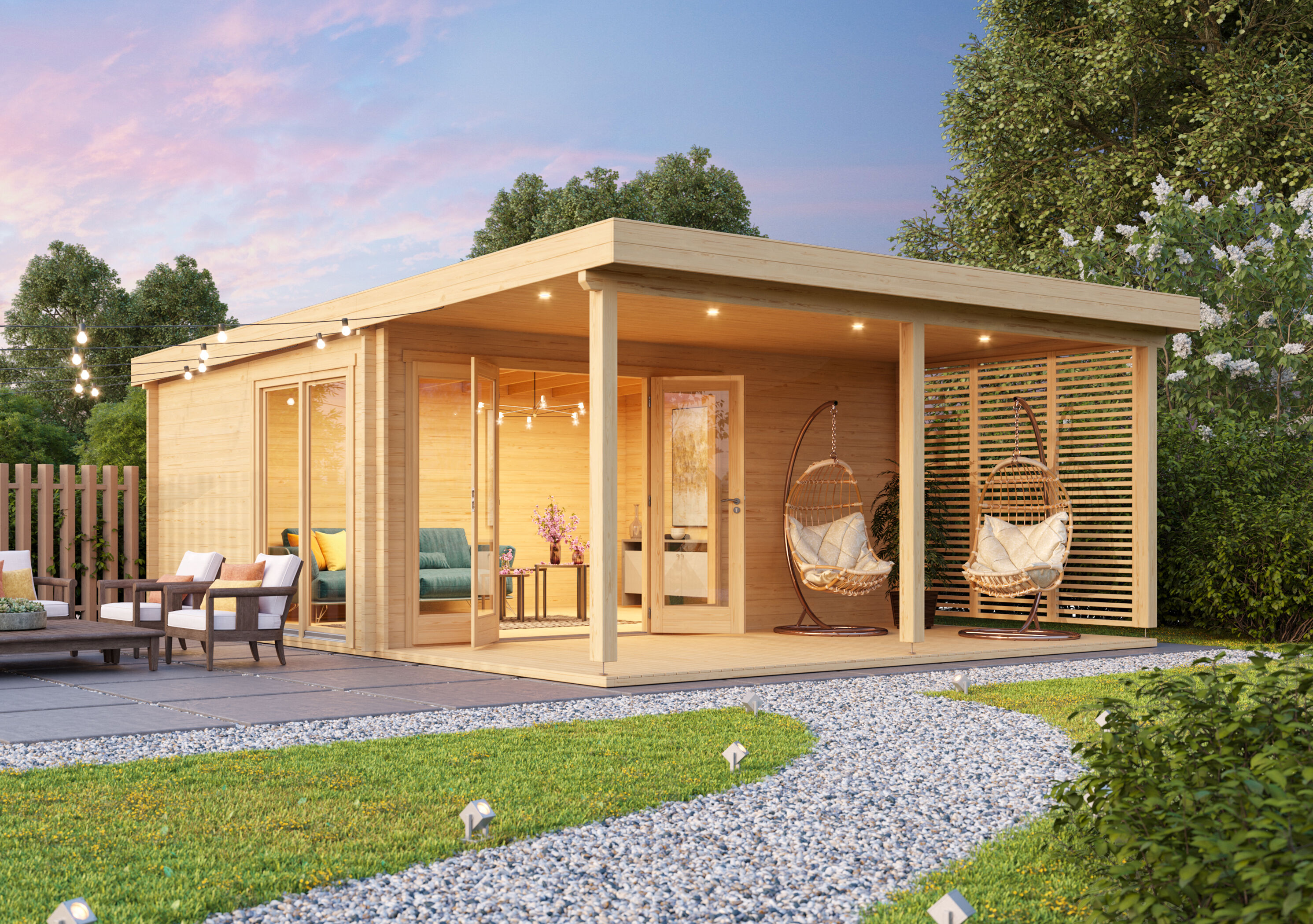 26% Rabatt ! Fjordholz Gartenhaus Modell Kaarlo 70