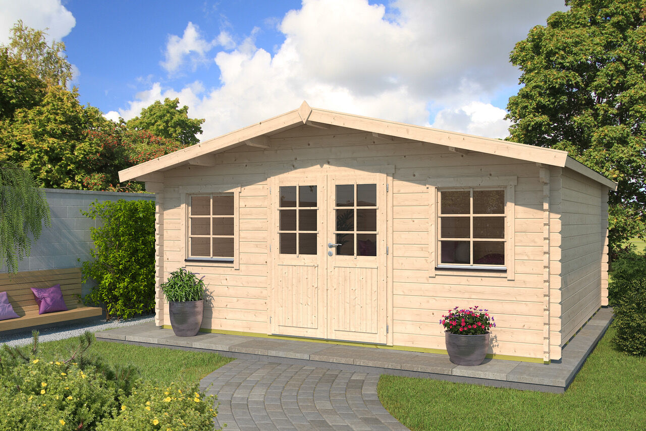 26% Rabatt ! Fjordholz Gartenhaus Modell Pepe 44