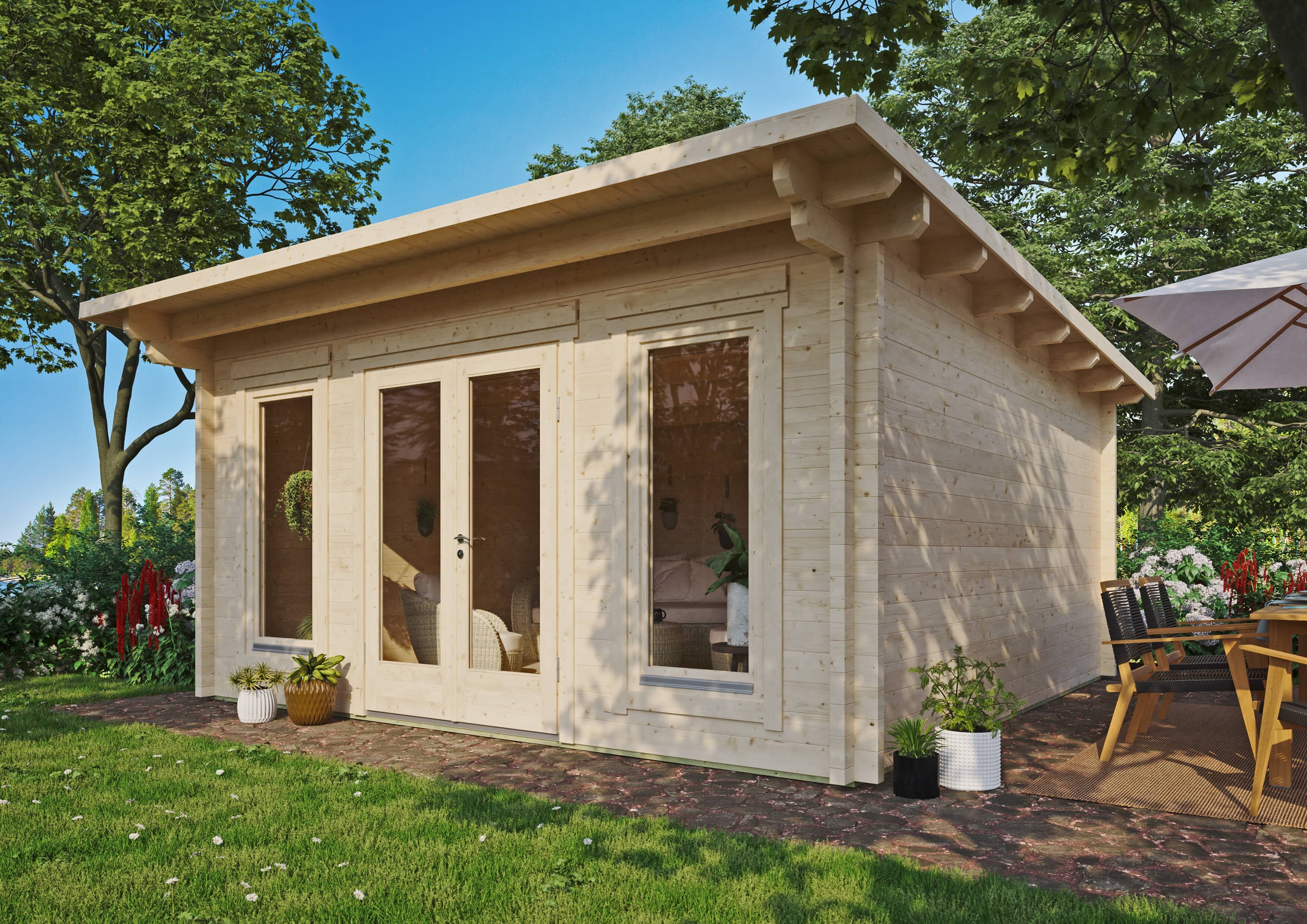 26% Rabatt ! Fjordholz Gartenhaus Modell Jacob 70 F