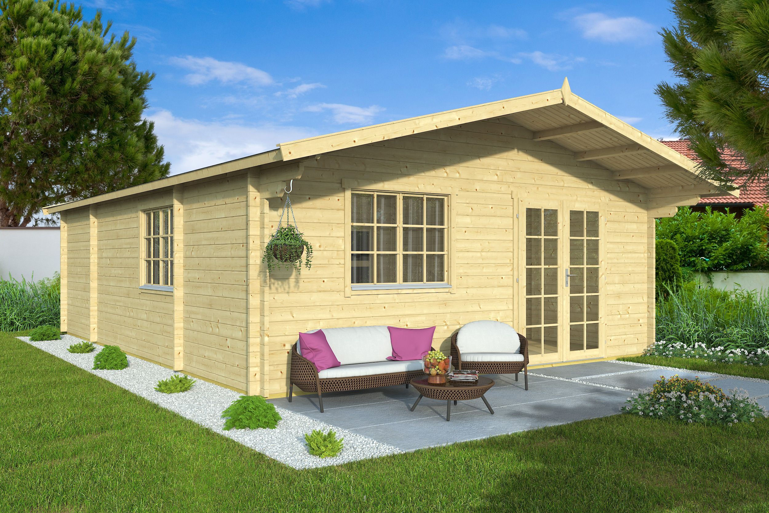 26% Rabatt ! Fjordholz Gartenhaus Modell Raik 44