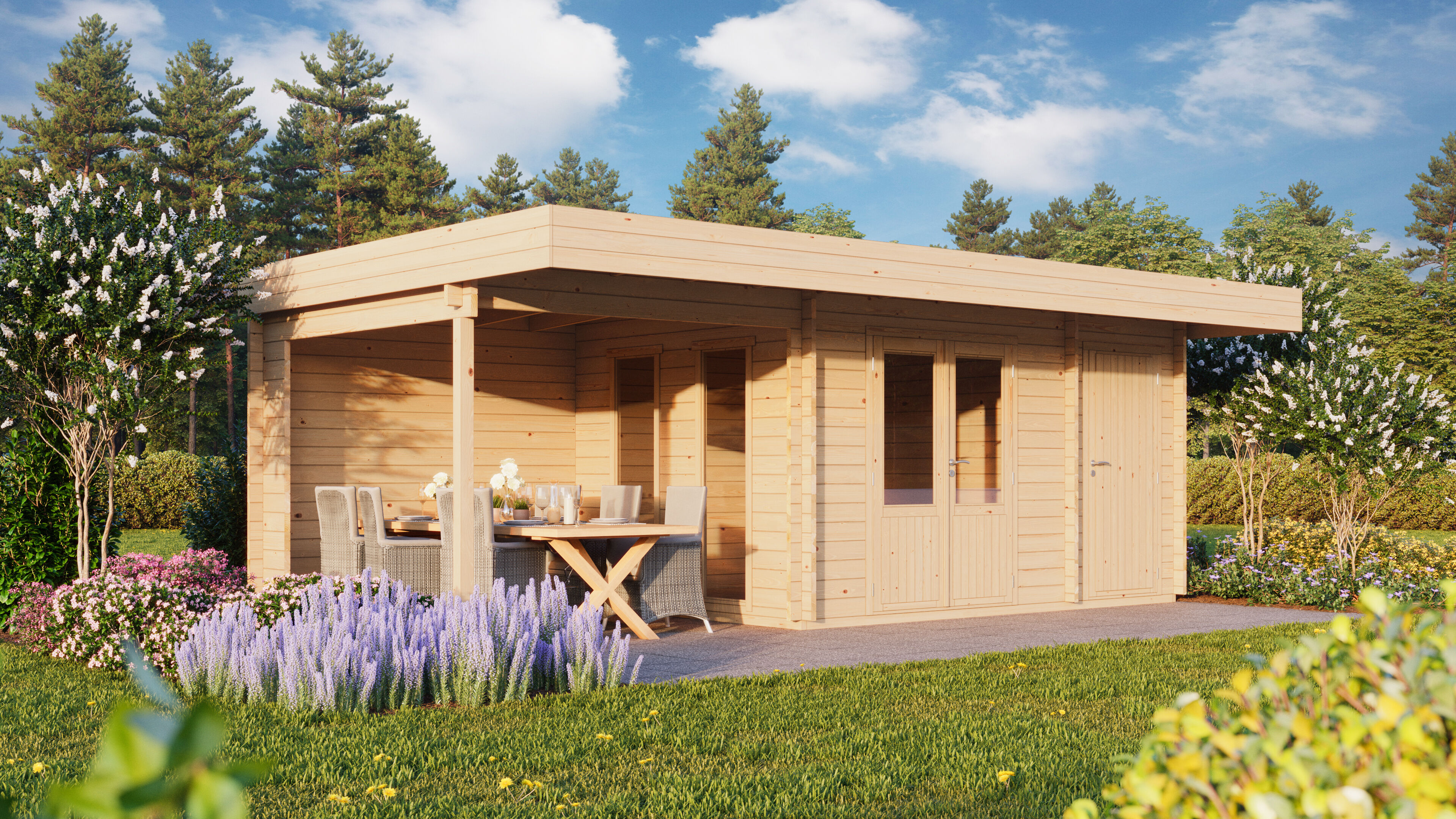 26% Rabatt ! Fjordholz Gartenhaus Modell Samuel 44