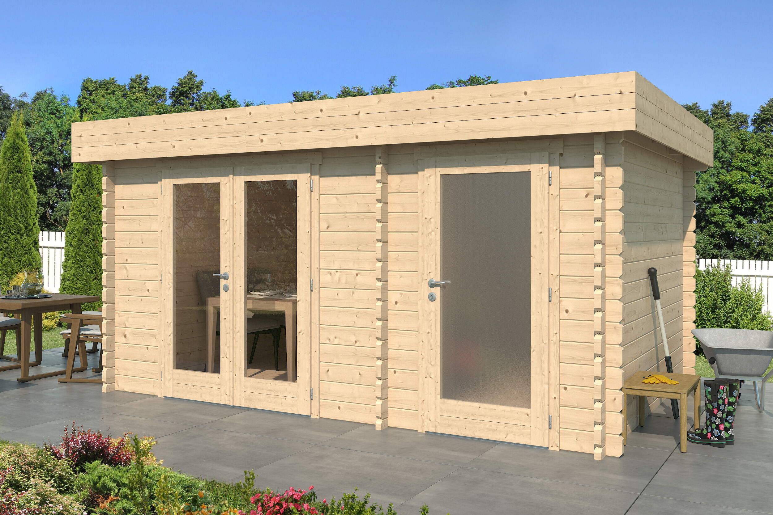 26% Rabatt ! Fjordholz Gartenhaus Modell Hilla 44