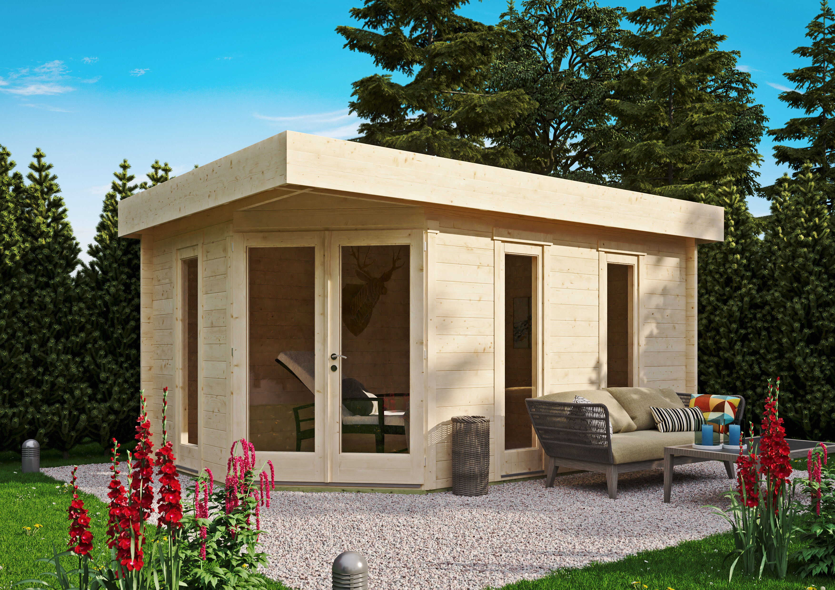 26% Rabatt ! Fjordholz Gartenhaus Modell Birger 44