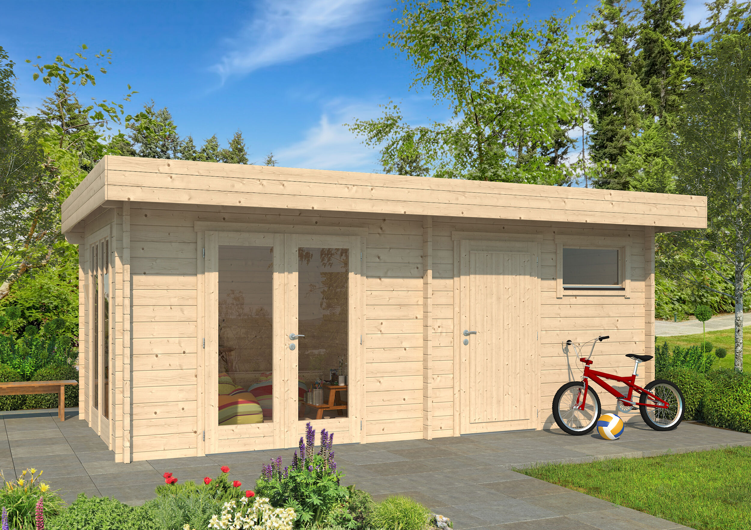 26% Rabatt ! Fjordholz Gartenhaus Modell Helmer 44