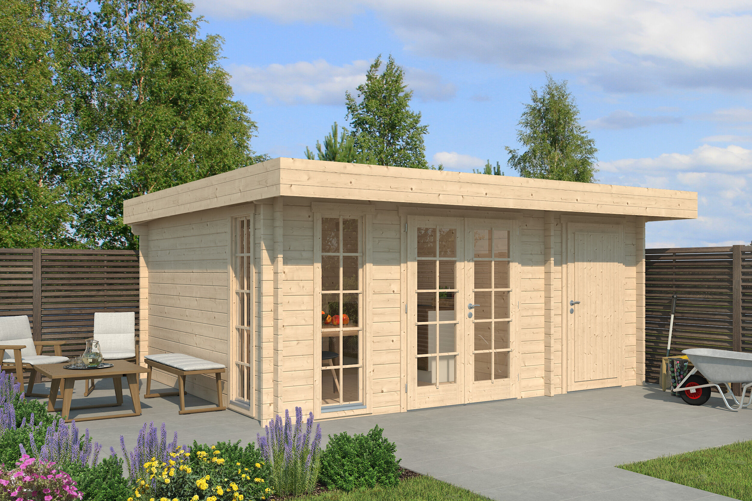 26% Rabatt ! Fjordholz Gartenhaus Modell Theo 44