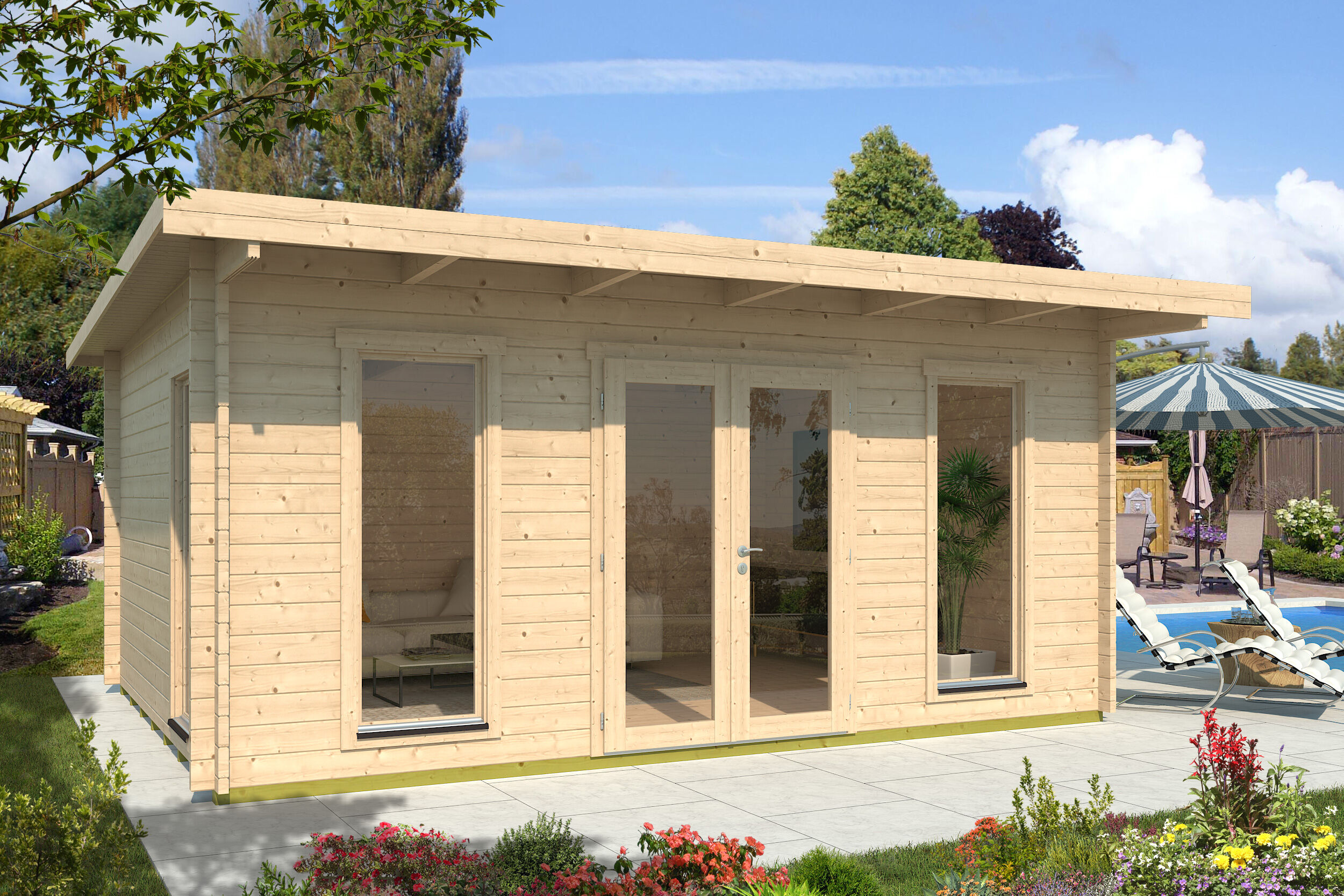 26% Rabatt ! Fjordholz Gartenlounge Modell Nils 44