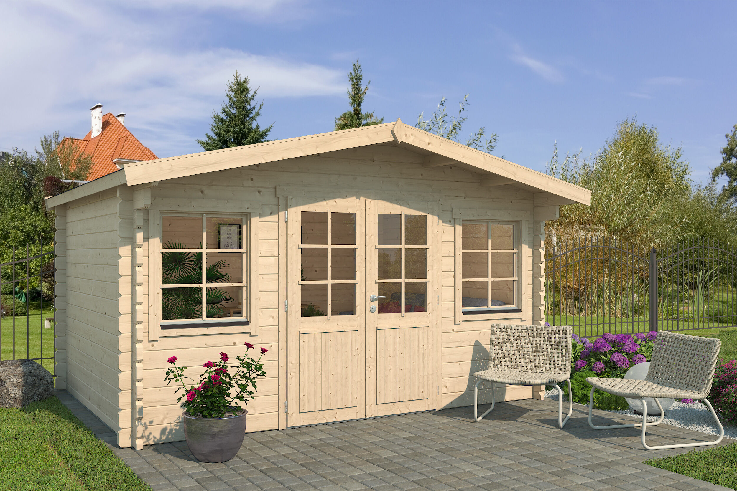 26% Rabatt ! Fjordholz Gartenhaus Modell Daniel 44