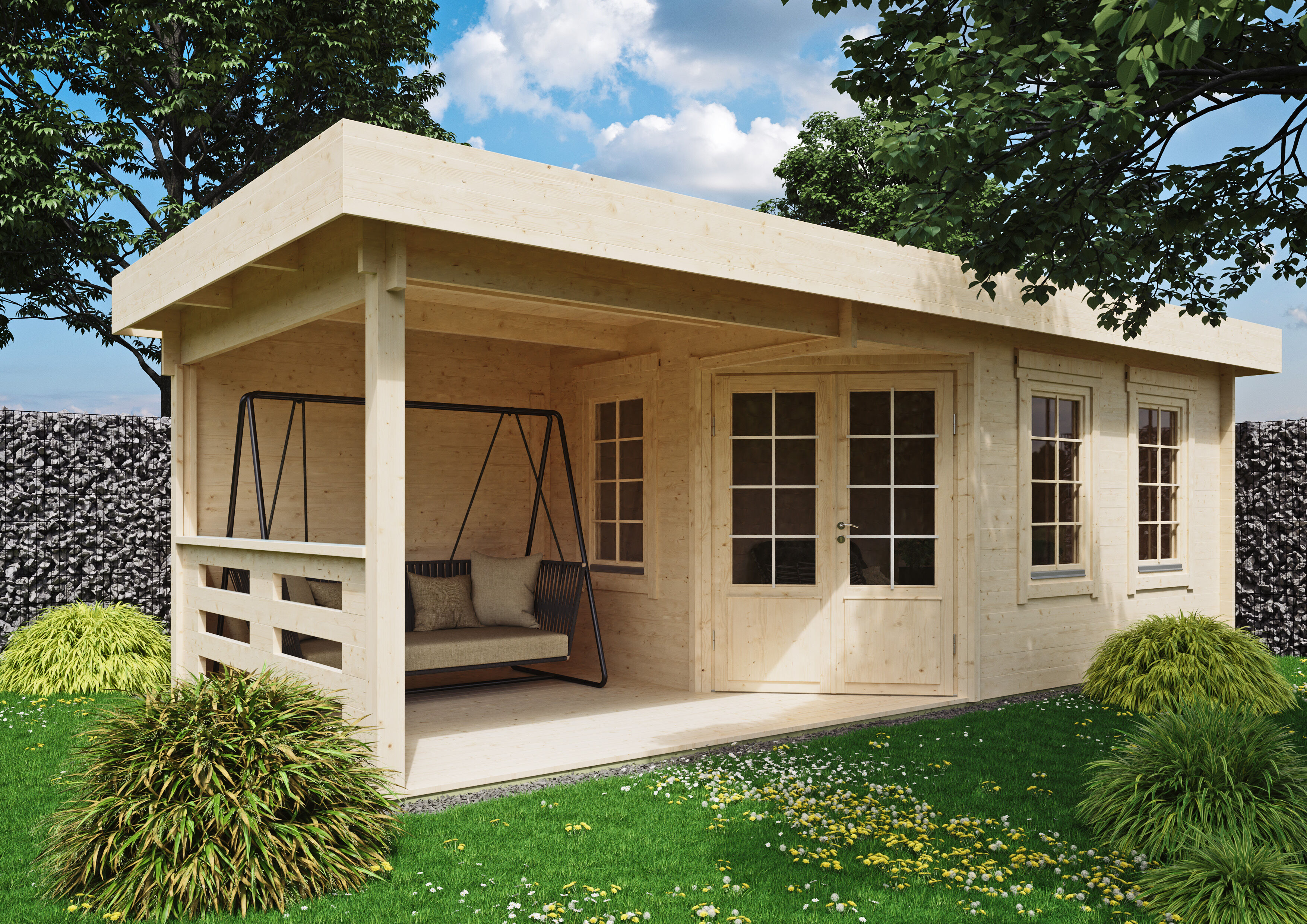 26% Rabatt ! Fjordholz Gartenhaus Modell Nora 44 F Klassik