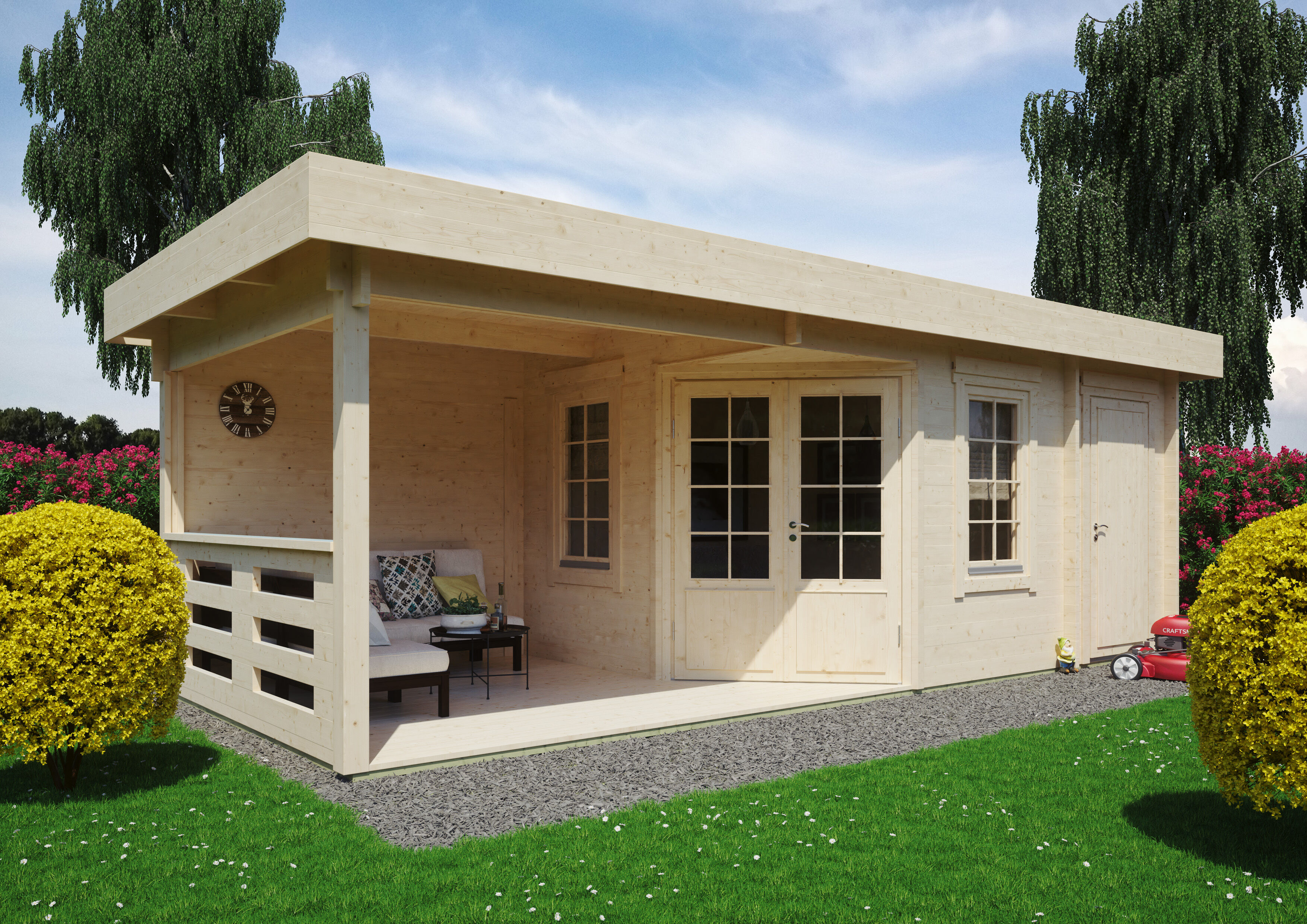 26% Rabatt ! Fjordholz Gartenhaus Modell Nora 44 E Klassik