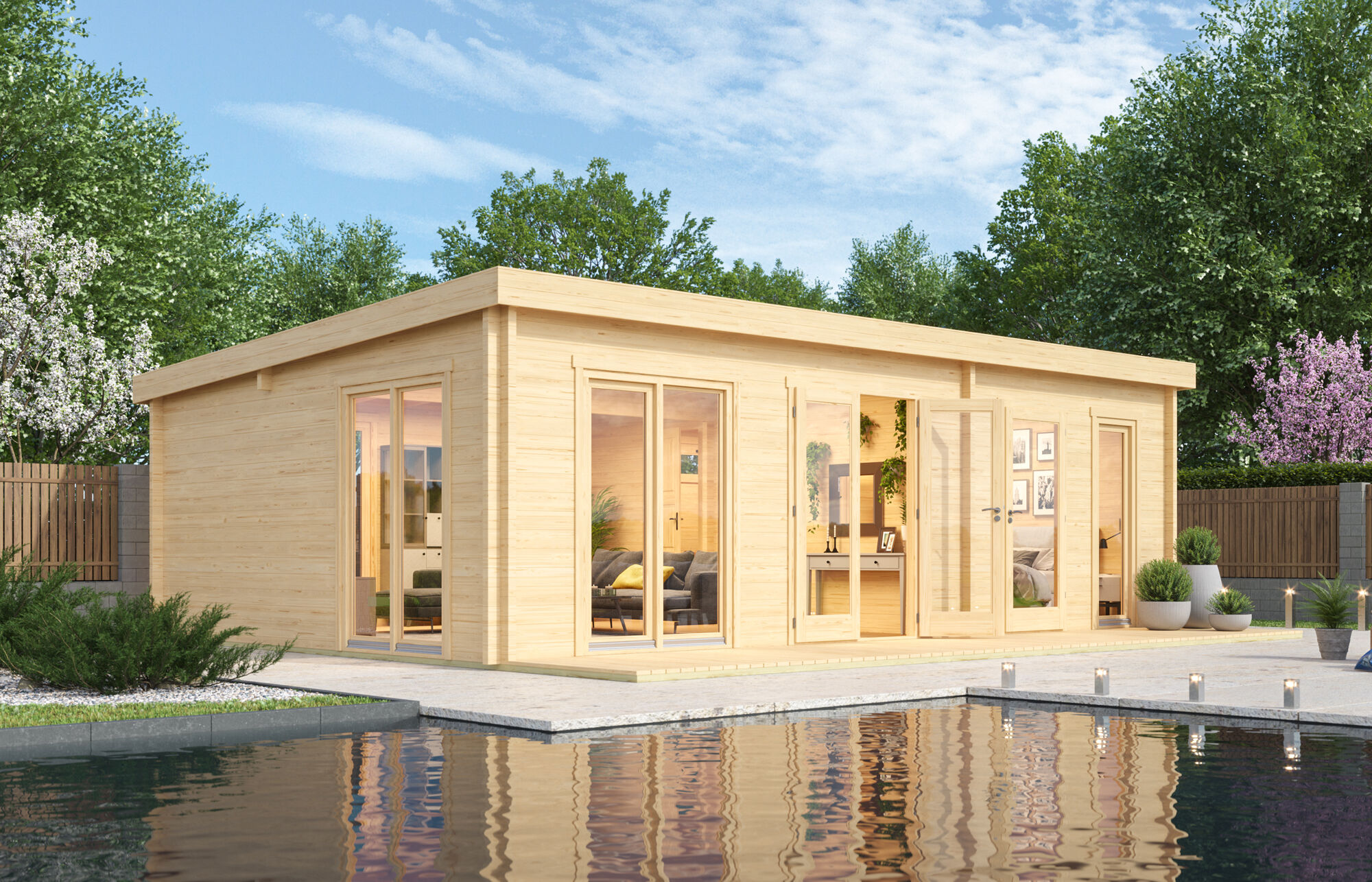 26% Rabatt ! Fjordholz Gartenhaus Modell Henning 70