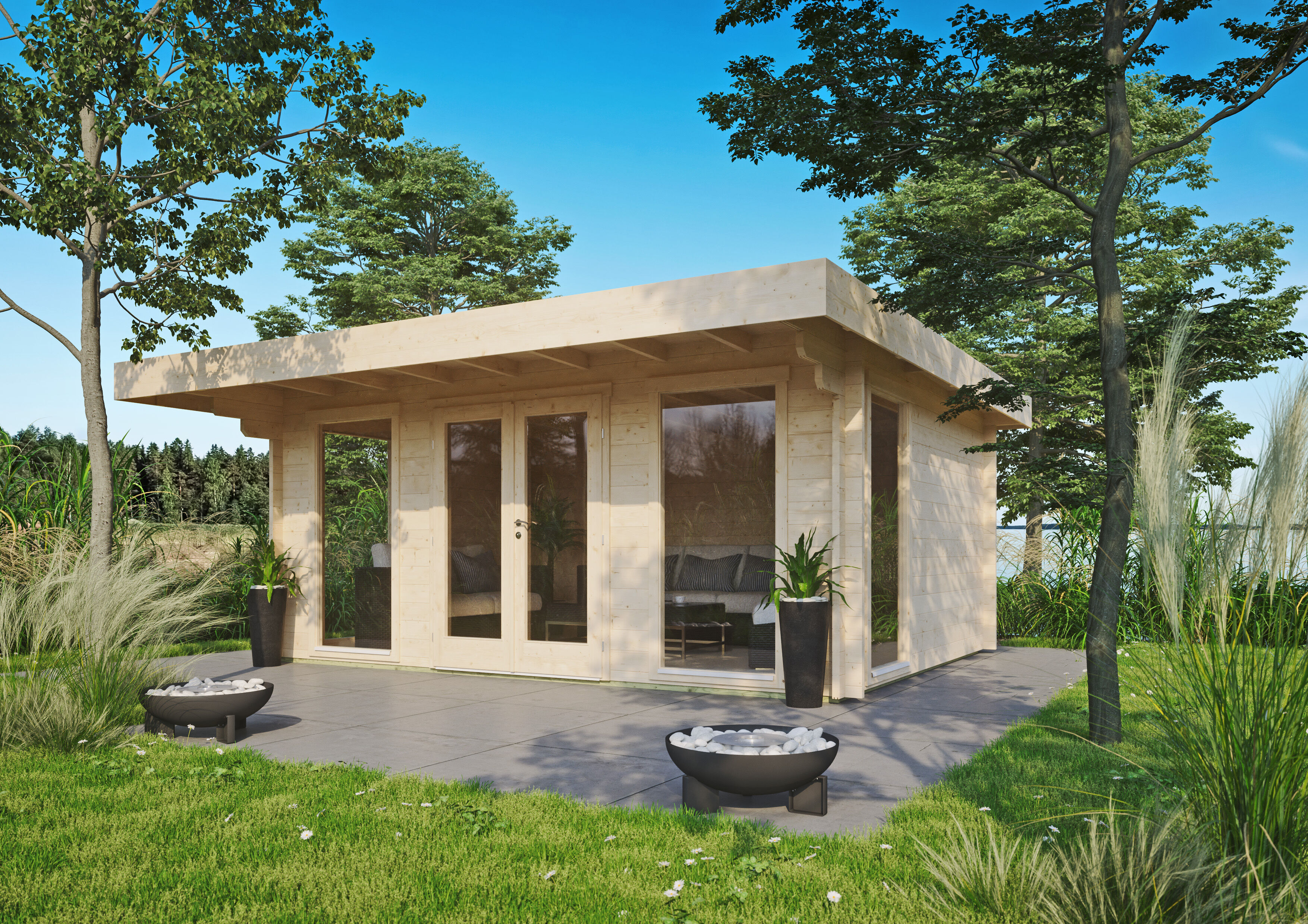 26% Rabatt ! Fjordholz Gartenhaus Modell Greta 44 B