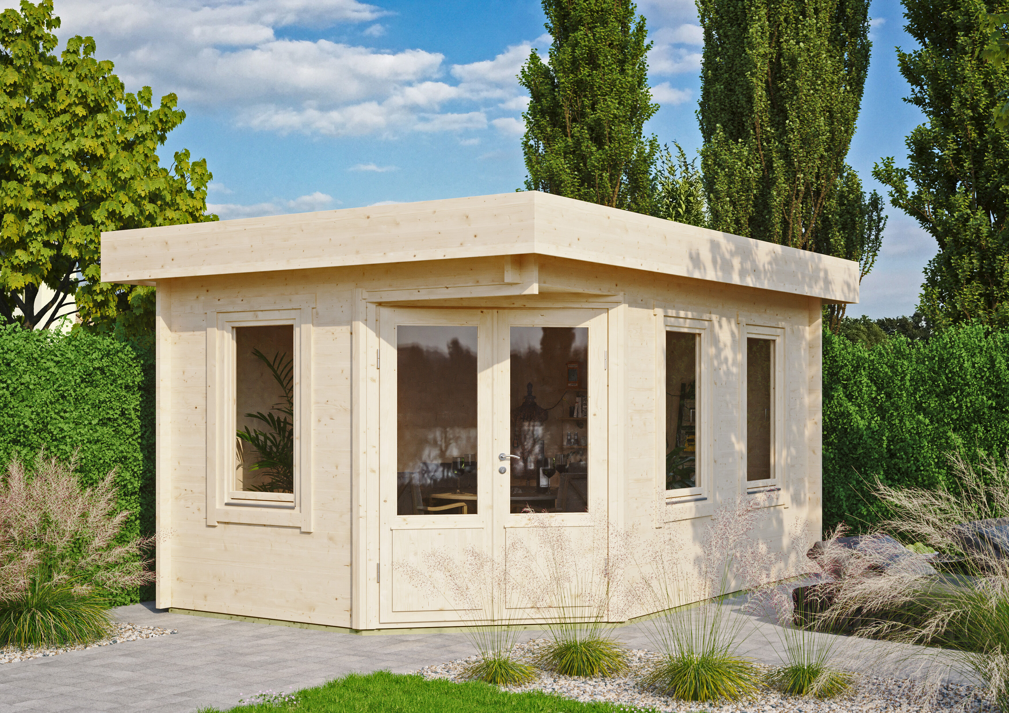 26% Rabatt ! Fjordholz Gartenhaus Modell Nora 44 B Klassik