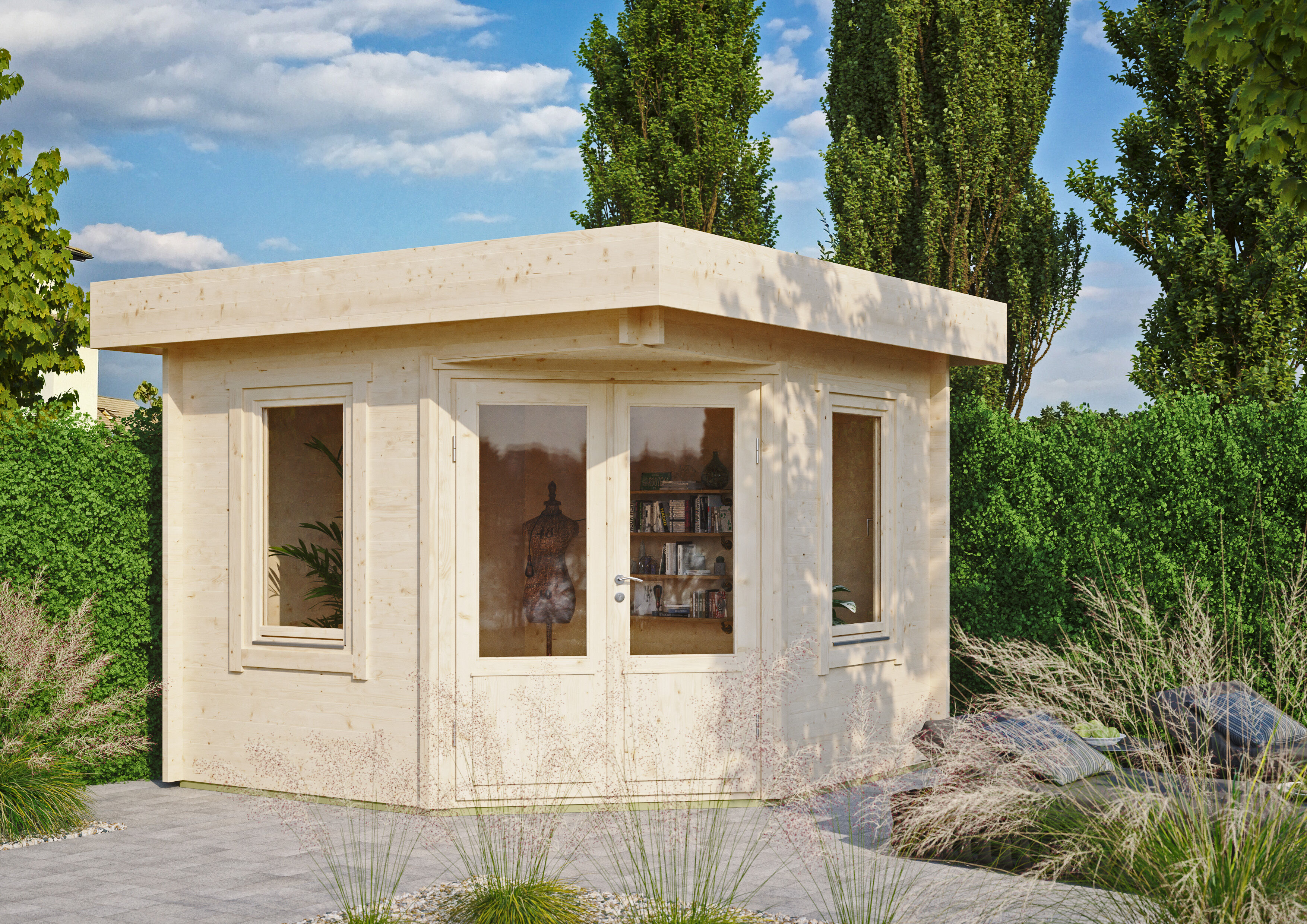 26% Rabatt ! Fjordholz Gartenhaus Modell Nora 44 A Klassik