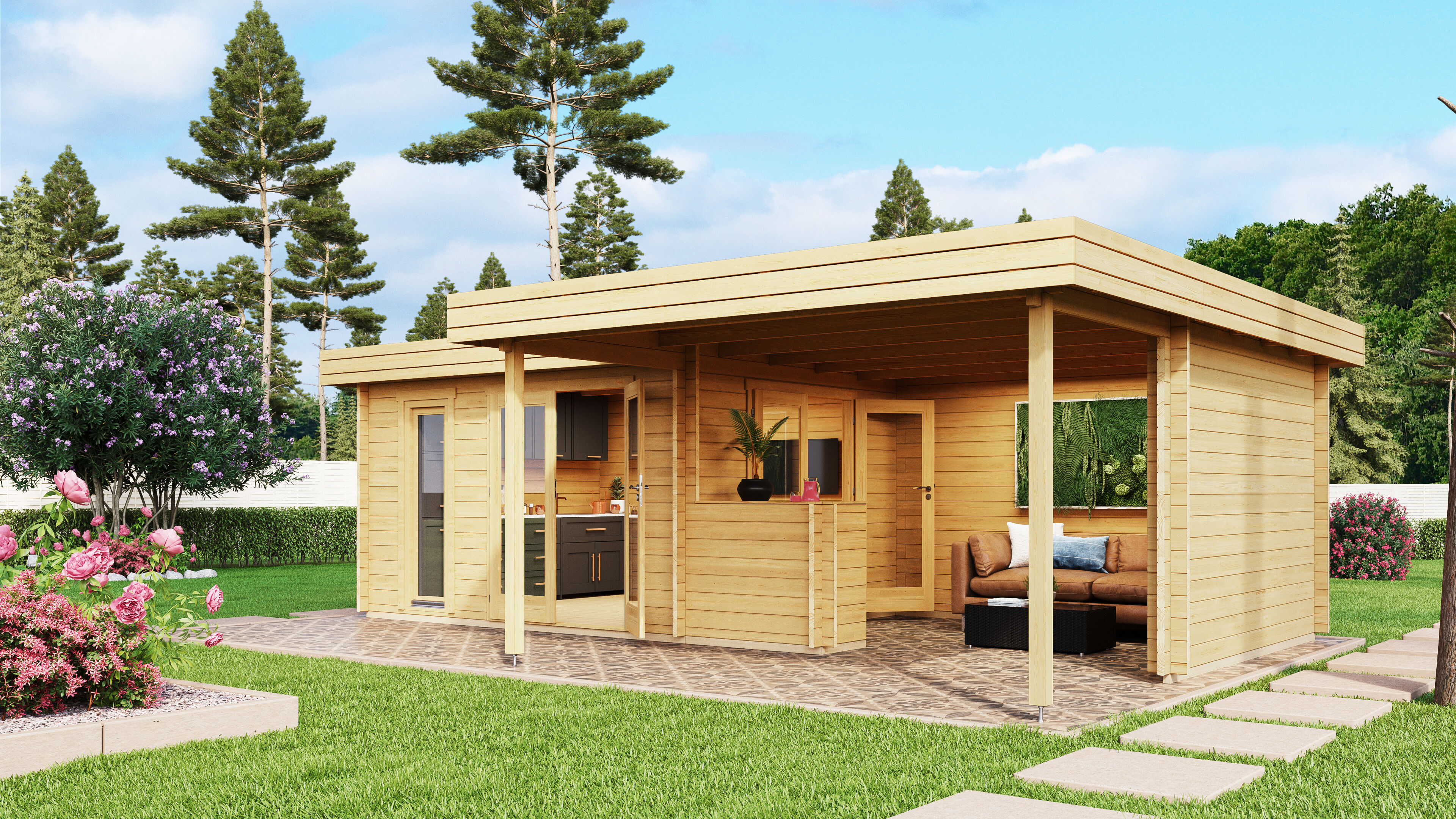 26% Rabatt ! Fjordholz Gartenlounge Modell Romie 70