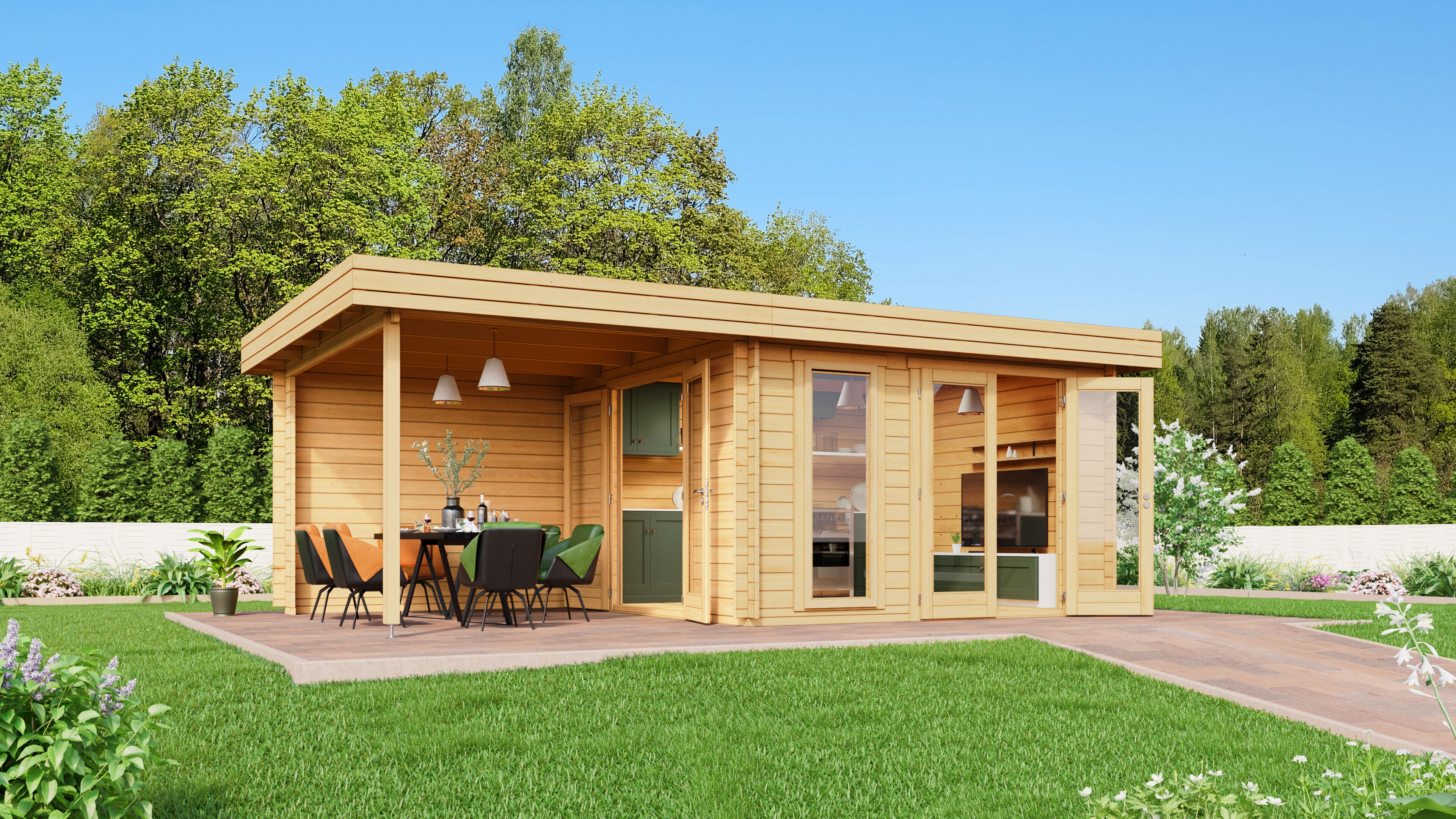 26% Rabatt ! Fjordholz Gartenhaus Modell Ronya 70