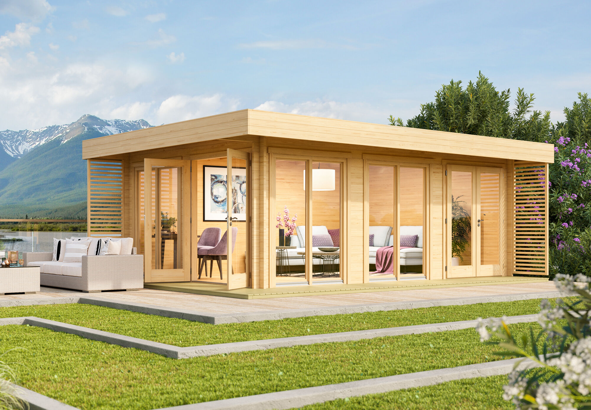 26% Rabatt ! Fjordholz Gartenlounge Modell Lina 44 B