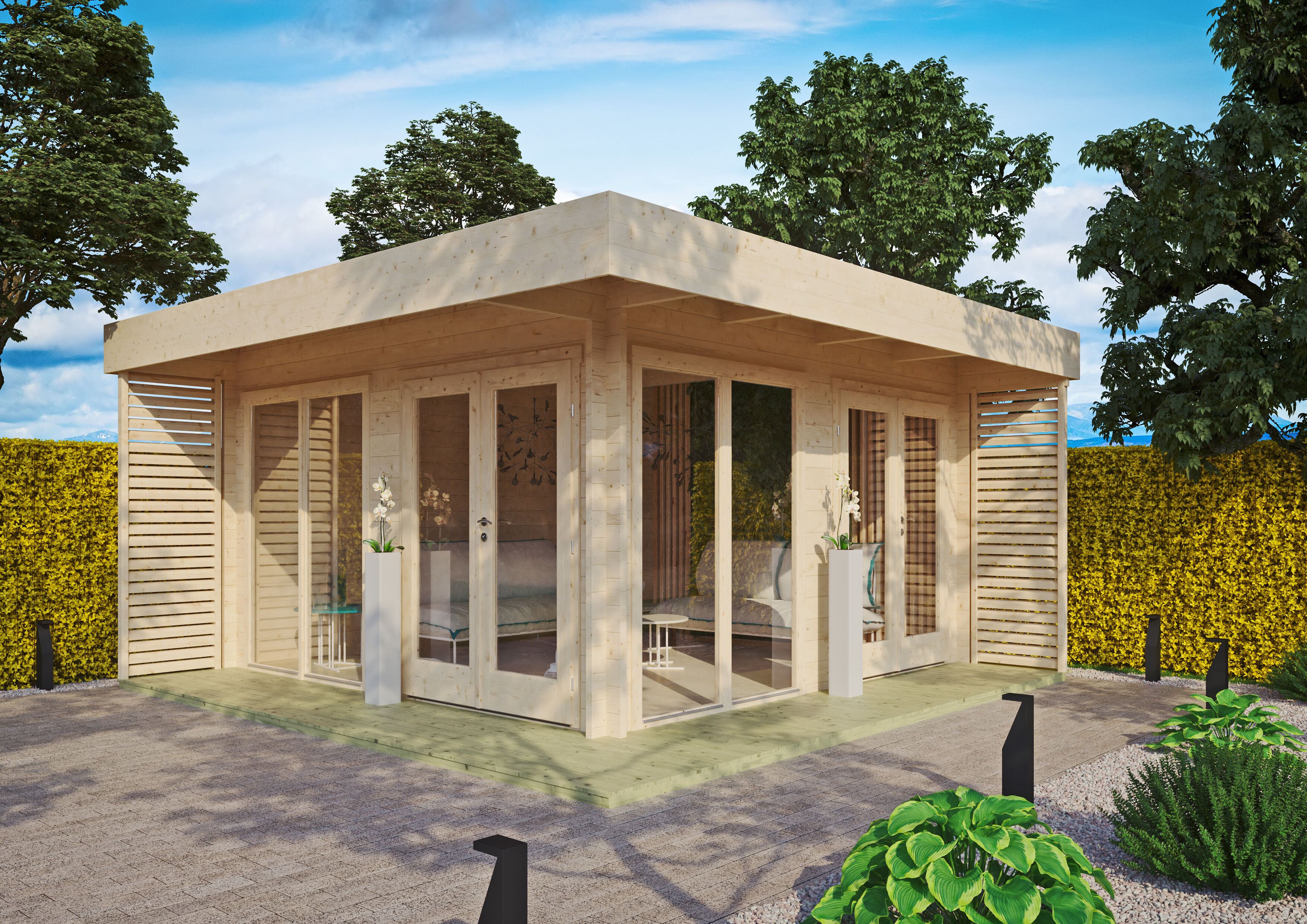 26% Rabatt ! Fjordholz Gartenlounge Modell Lina 44 A