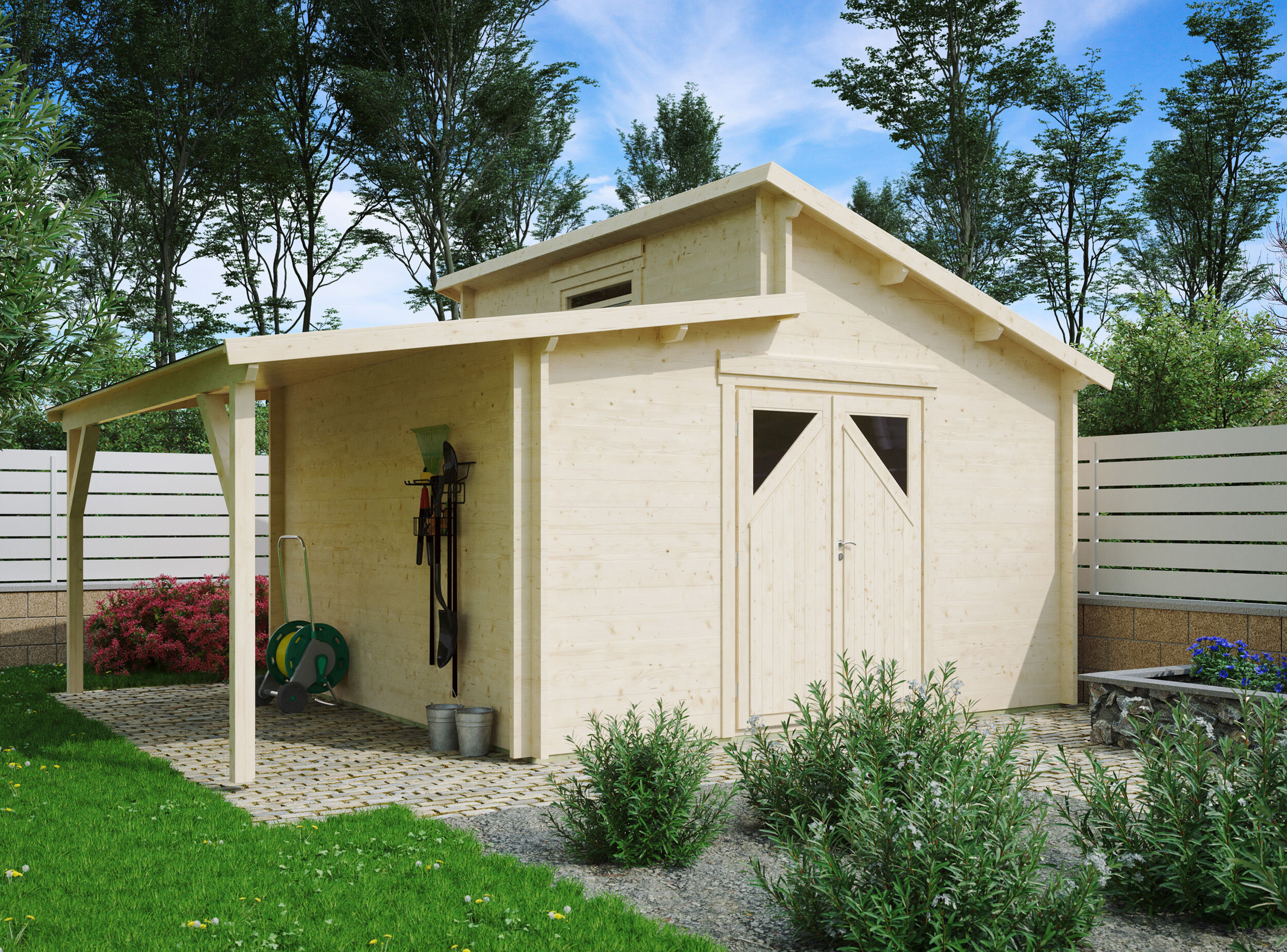 26% Rabatt ! Fjordholz Gartenhaus Modell Varianta 44 F +SD