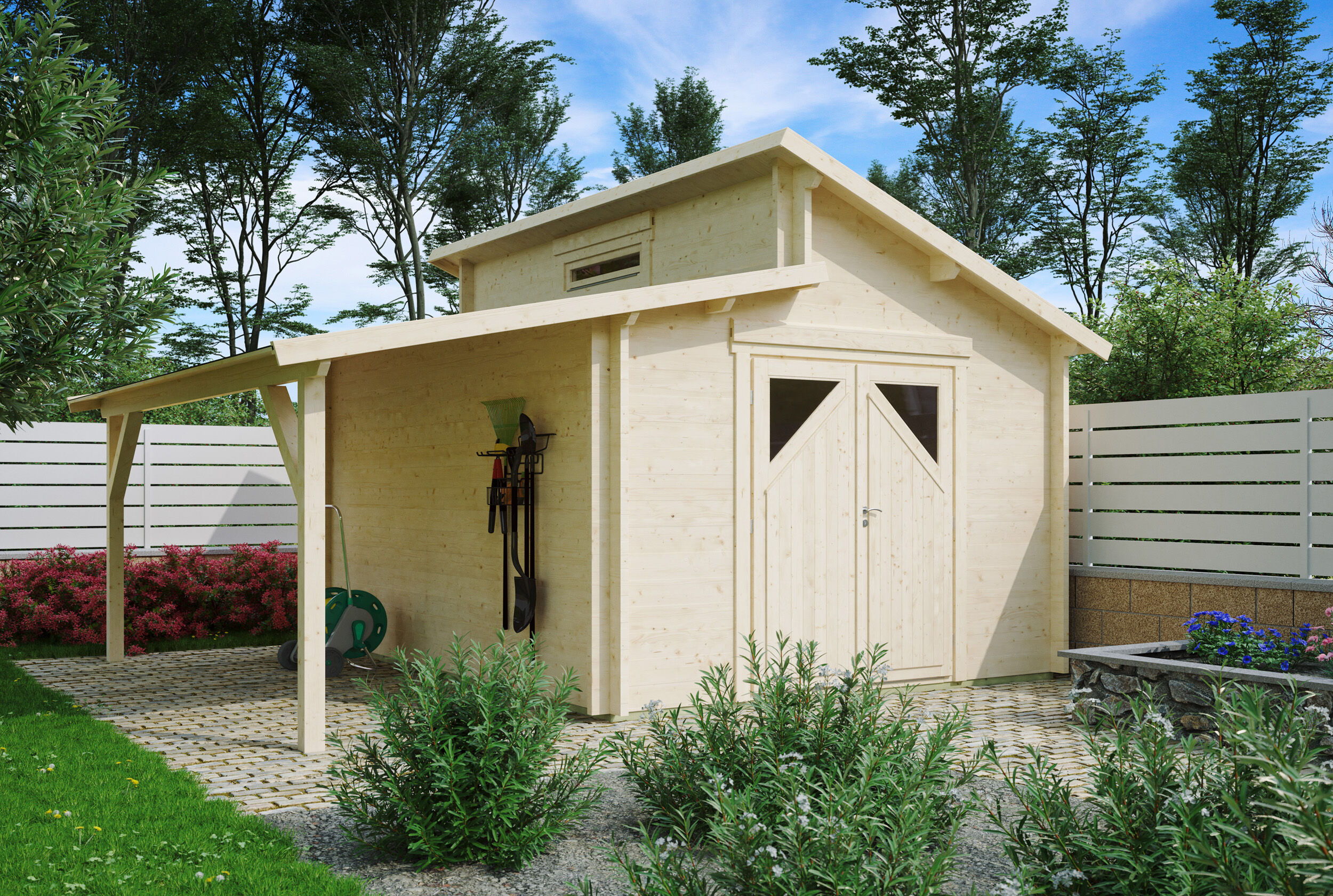 26% Rabatt ! Fjordholz Gartenhaus Modell Varianta 44 E +SD