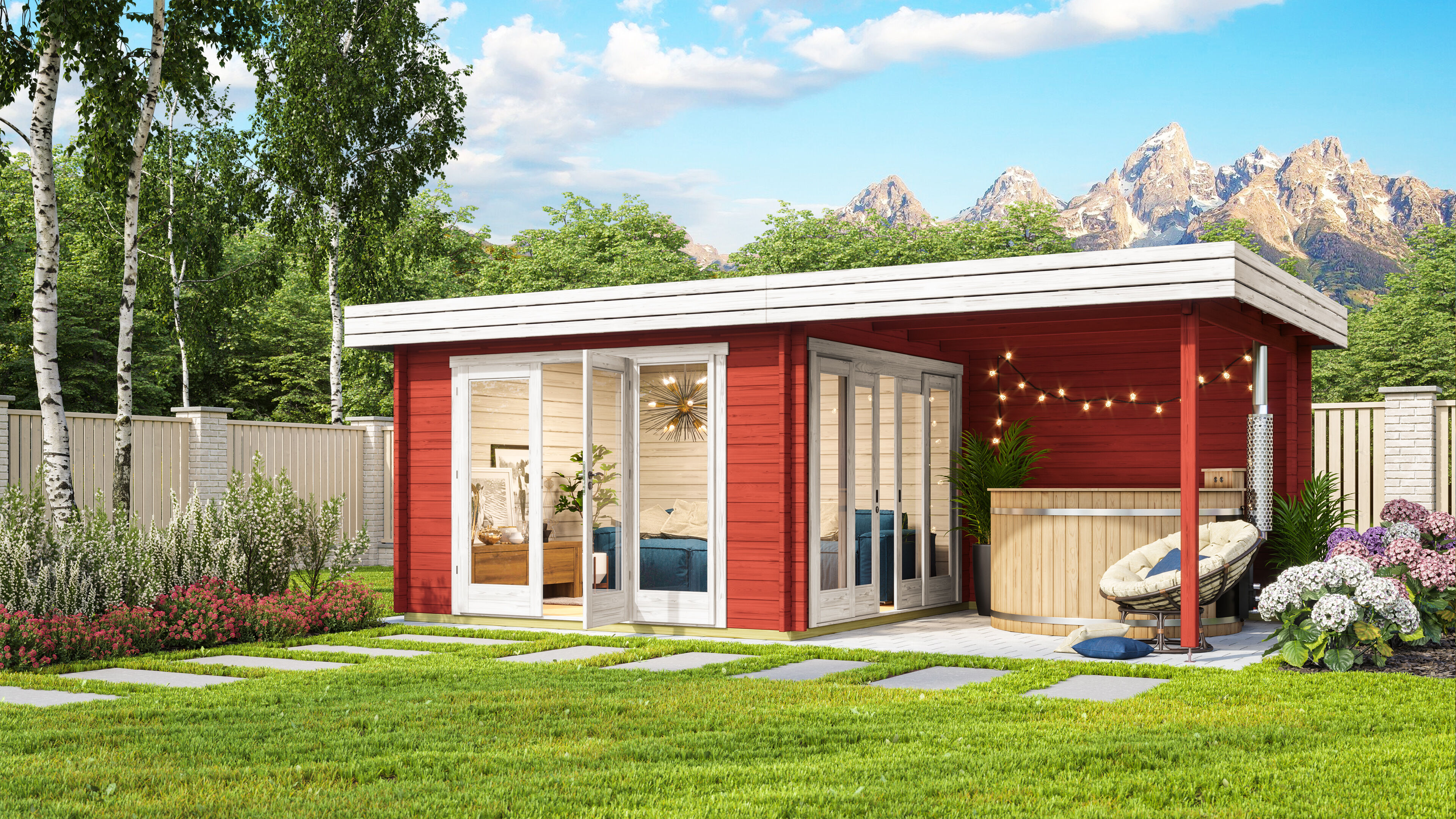 26% Rabatt ! Fjordholz Gartenhaus Modell Karensa 44