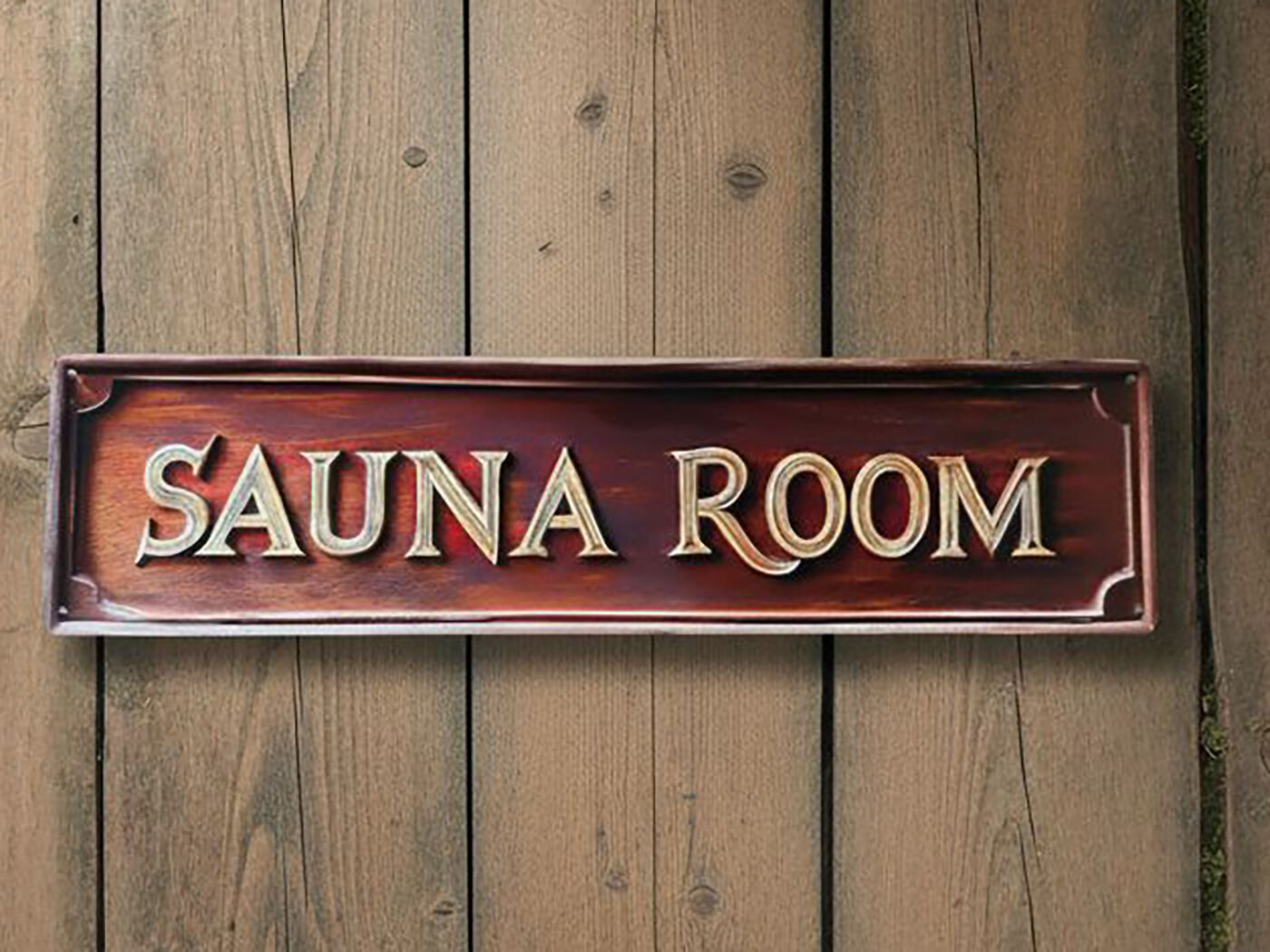 Sauna Dekoschild aus Metall Design 6