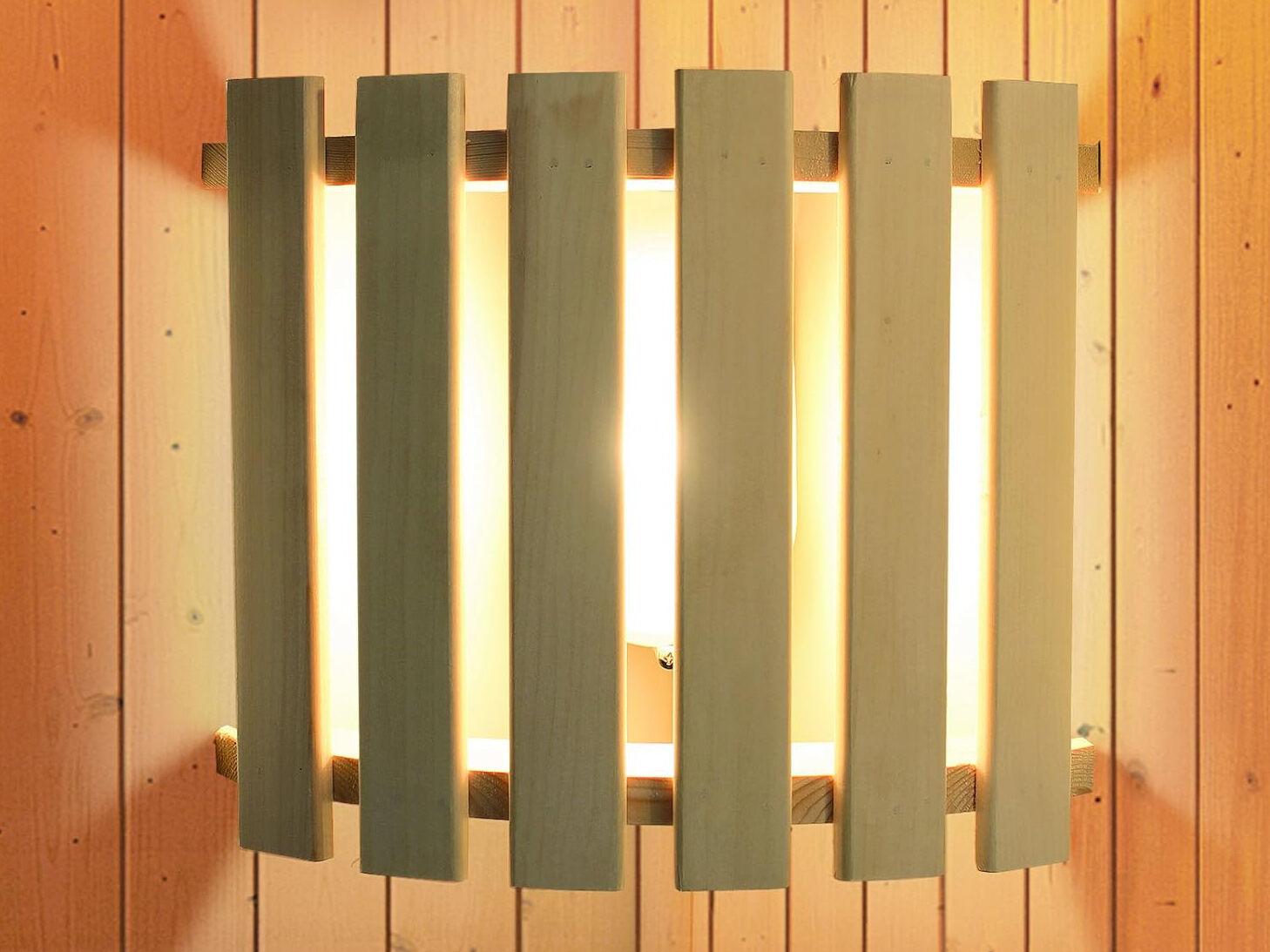 Fjordholz Sauna Lampenschirm Modell Lumo