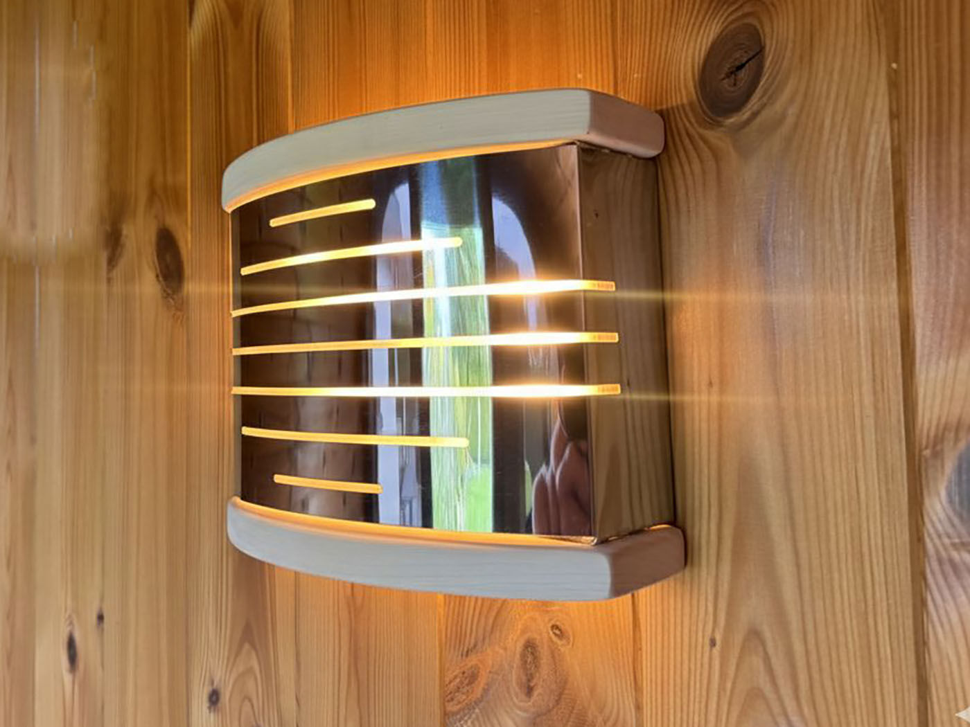 38% Rabatt ! Fjordholz Sauna Lampenschirm Modell AuraLux