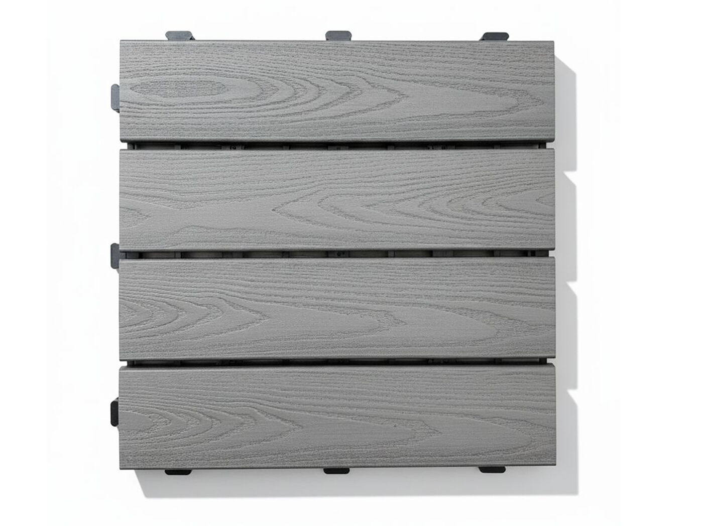 29% Rabatt ! WPC Terrassenfliese Holzoptik Grau Set 1 m²