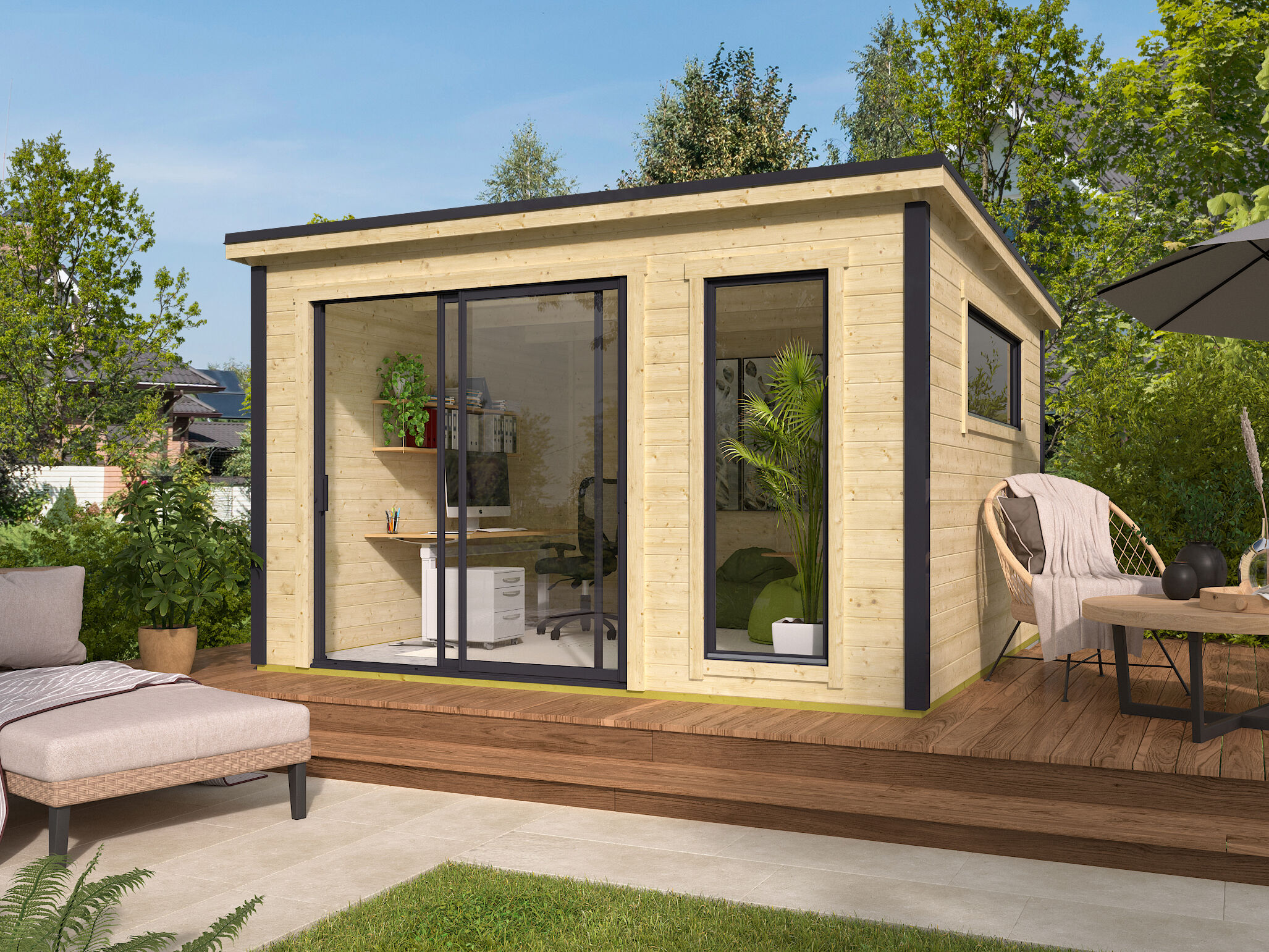 26% Rabatt ! Fjordholz Gartenhaus Modell Juist-2