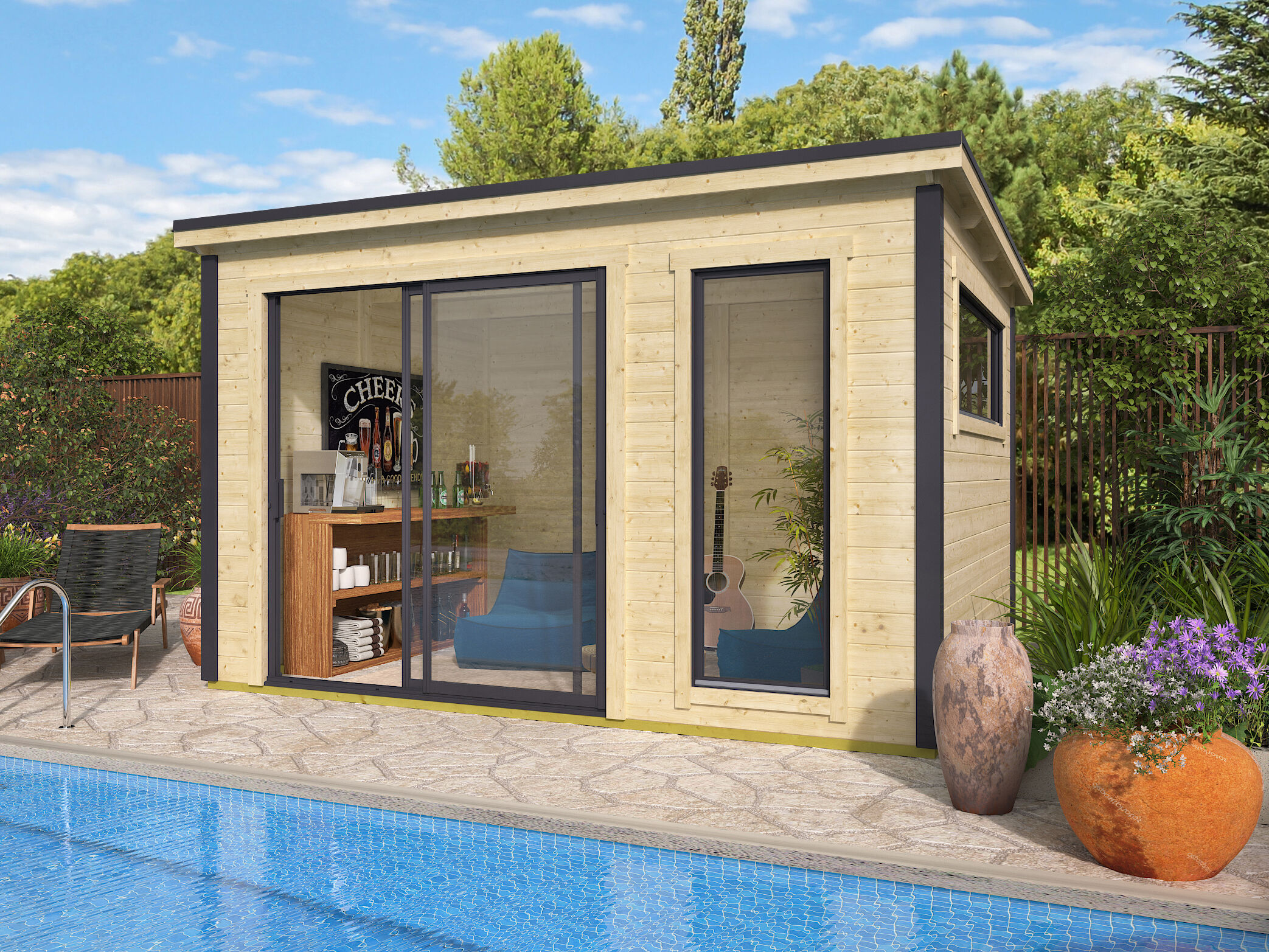 26% Rabatt ! Fjordholz Gartenhaus Modell Juist-1