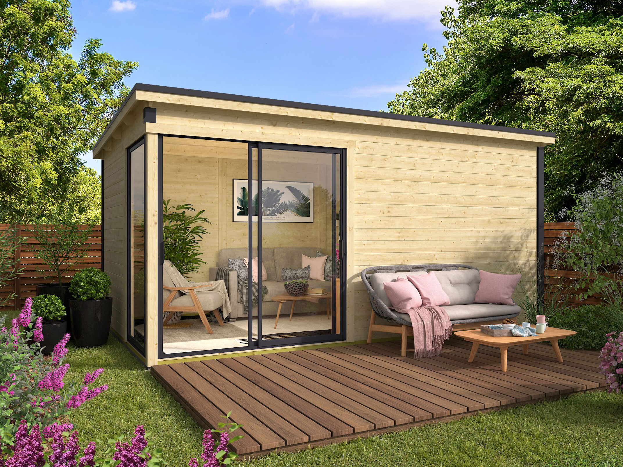 26% Rabatt ! Fjordholz Gartenhaus Modell Amrum-4