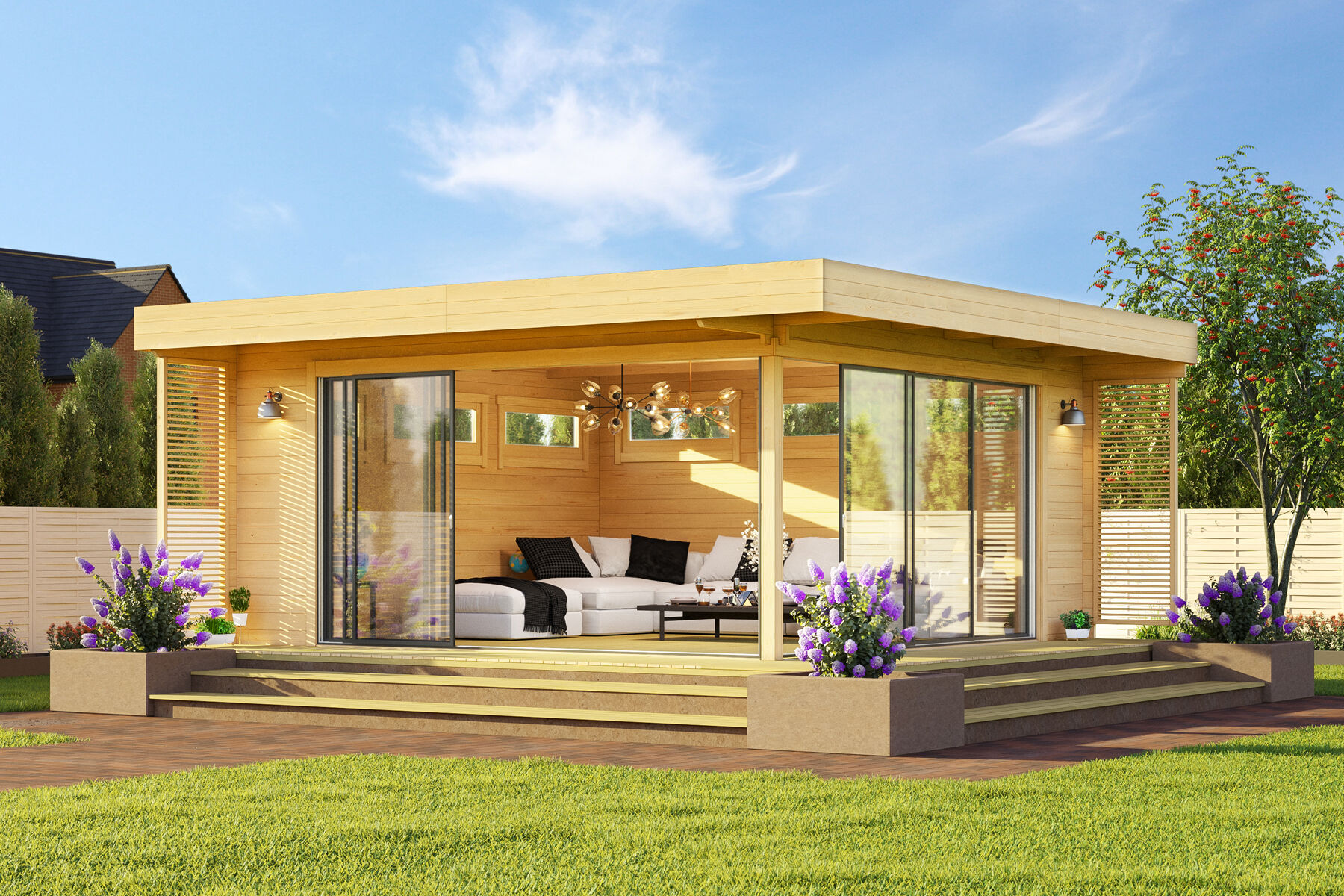 26% Rabatt ! Fjordholz Gartenhaus Melany Alu 44