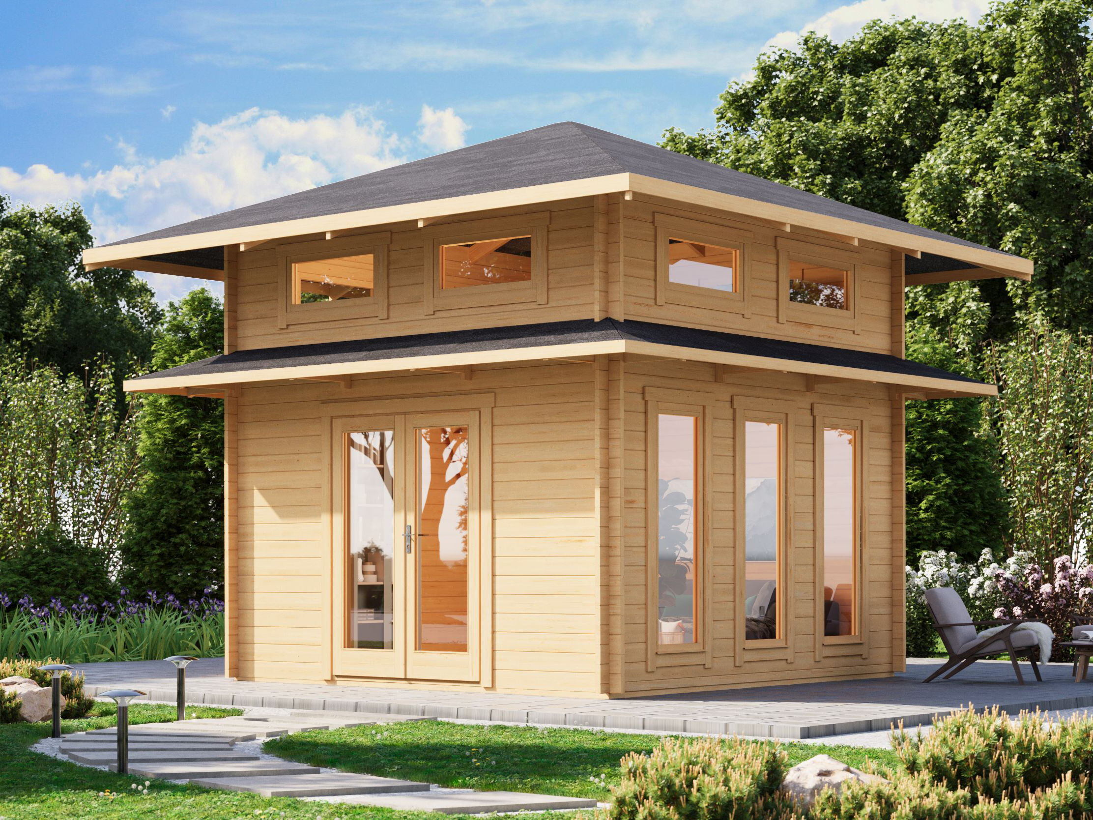 26% Rabatt ! Fjordholz Gartenhaus Modell Toskana 44