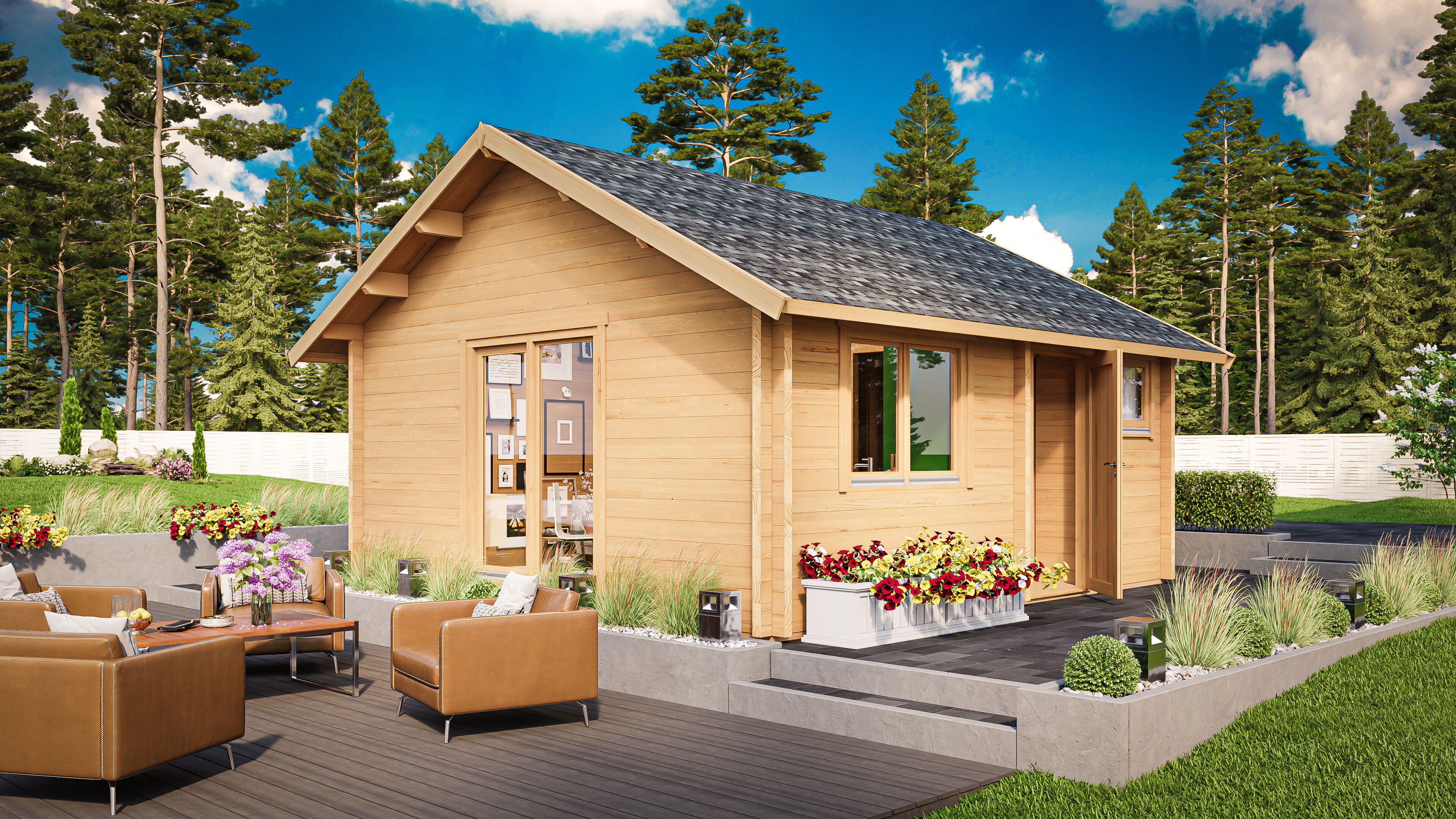 26% Rabatt ! Fjordholz Freizeithaus Melanie 70